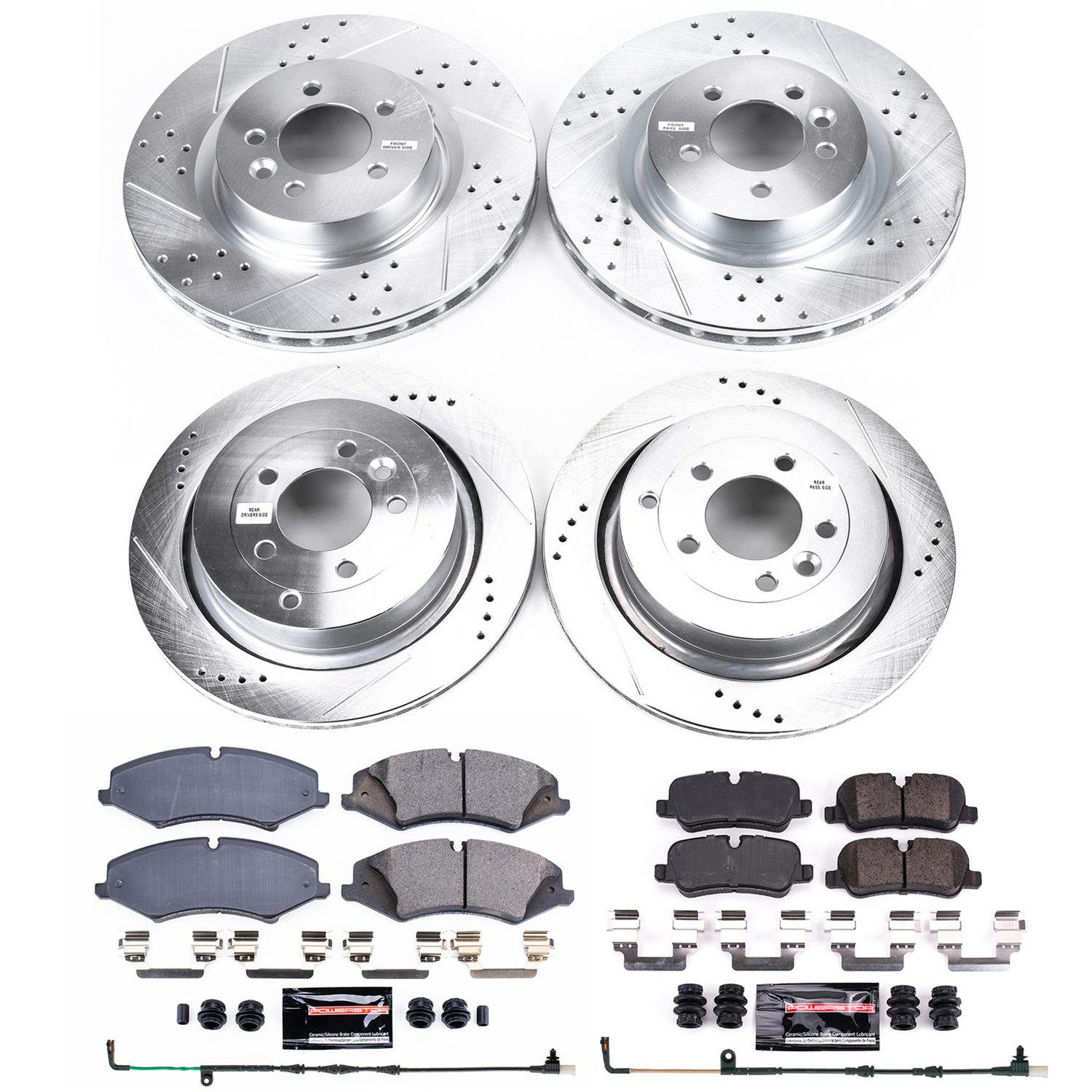 Power Stop 2010 Land Rover LR4 Front & Rear Z23 Evolution Sport Brake Kit (1x psbK6719, 1x psbK6564) thumbnail 4