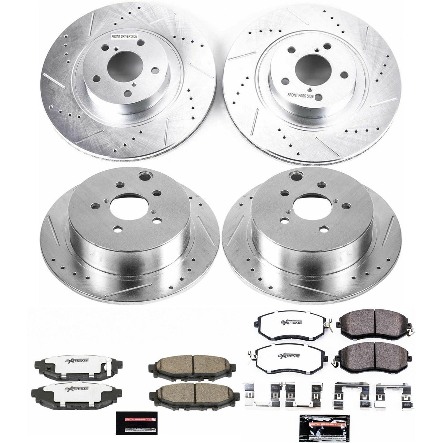 Power Stop 16-17 Subaru Crosstrek Front & Rear Z26 Street Warrior Brake Kit (1x psbK6082-26, 1x psbK6107-26) thumbnail 4