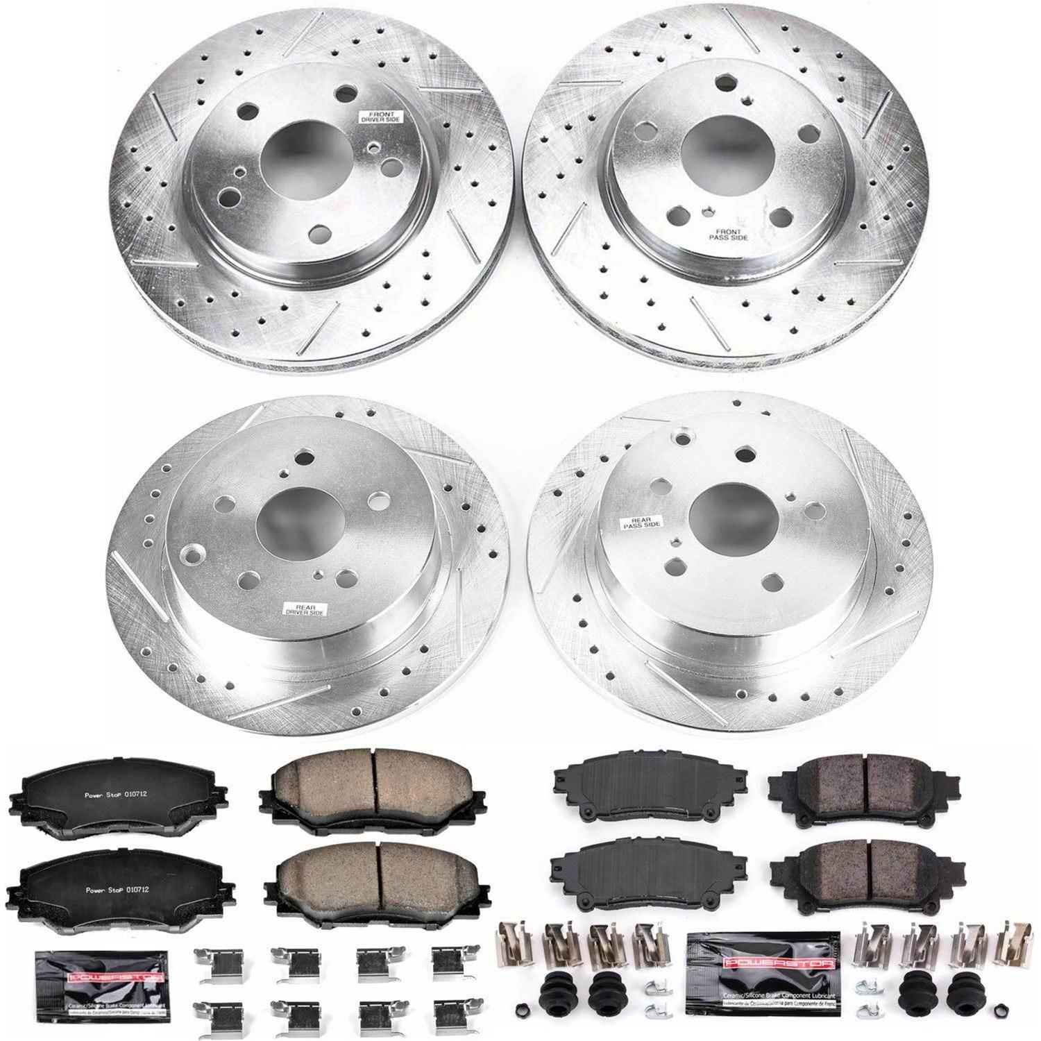 Power Stop 12-17 Toyota Prius V Front & Rear Z23 Evolution Sport Brake Kit (1x psbK258, 1x psbK6099) thumbnail 3