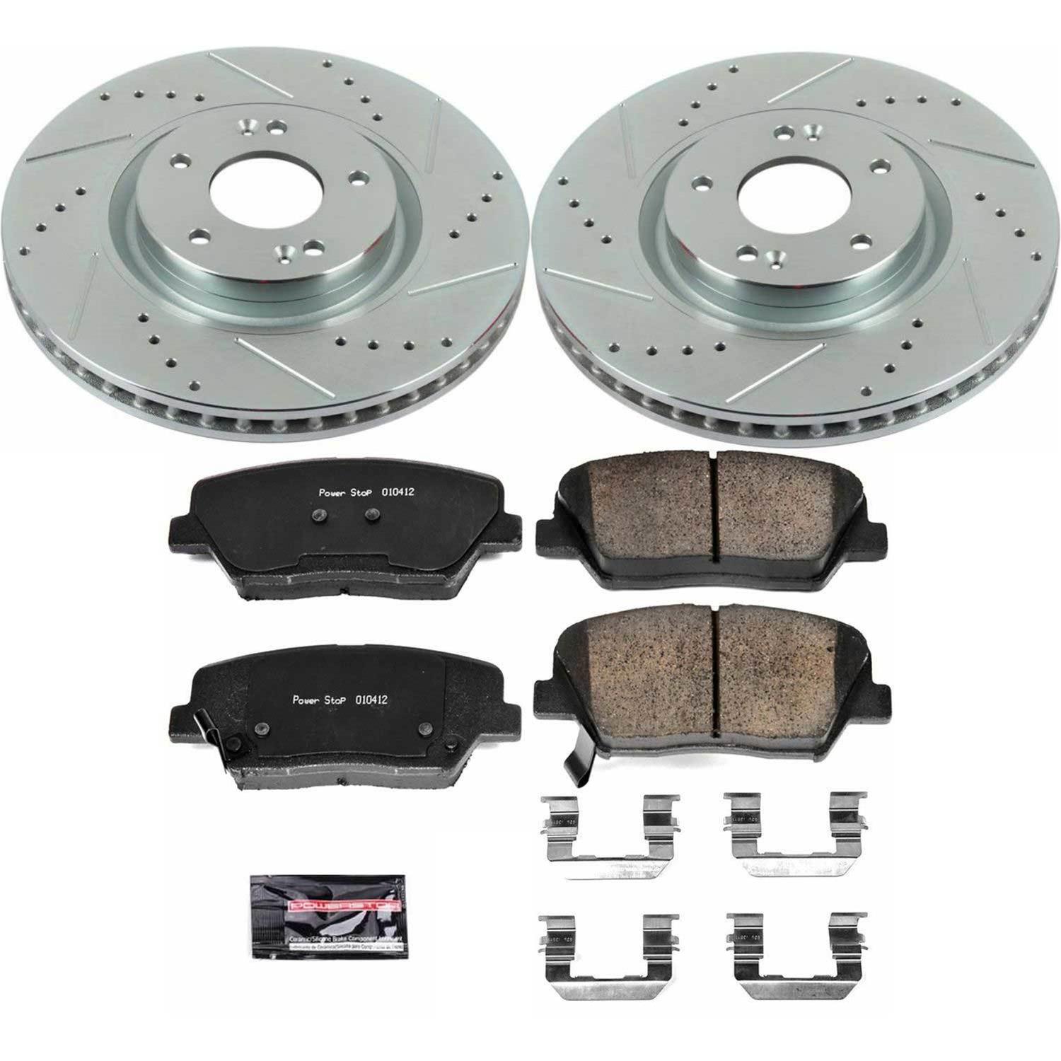 Power Stop 12-17 Hyundai Azera Front & Rear Z23 Evolution Sport Brake Kit (1x psbK5381, 1x psbK6764) thumbnail 3