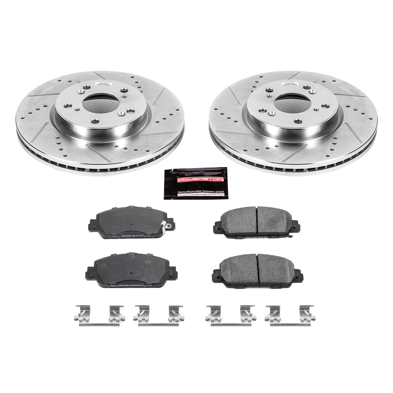 Power Stop 16-18 Honda HR-V Front & Rear Z23 Evolution Sport Brake Kit (1x psbK6777, 1x psbK7340) thumbnail 4