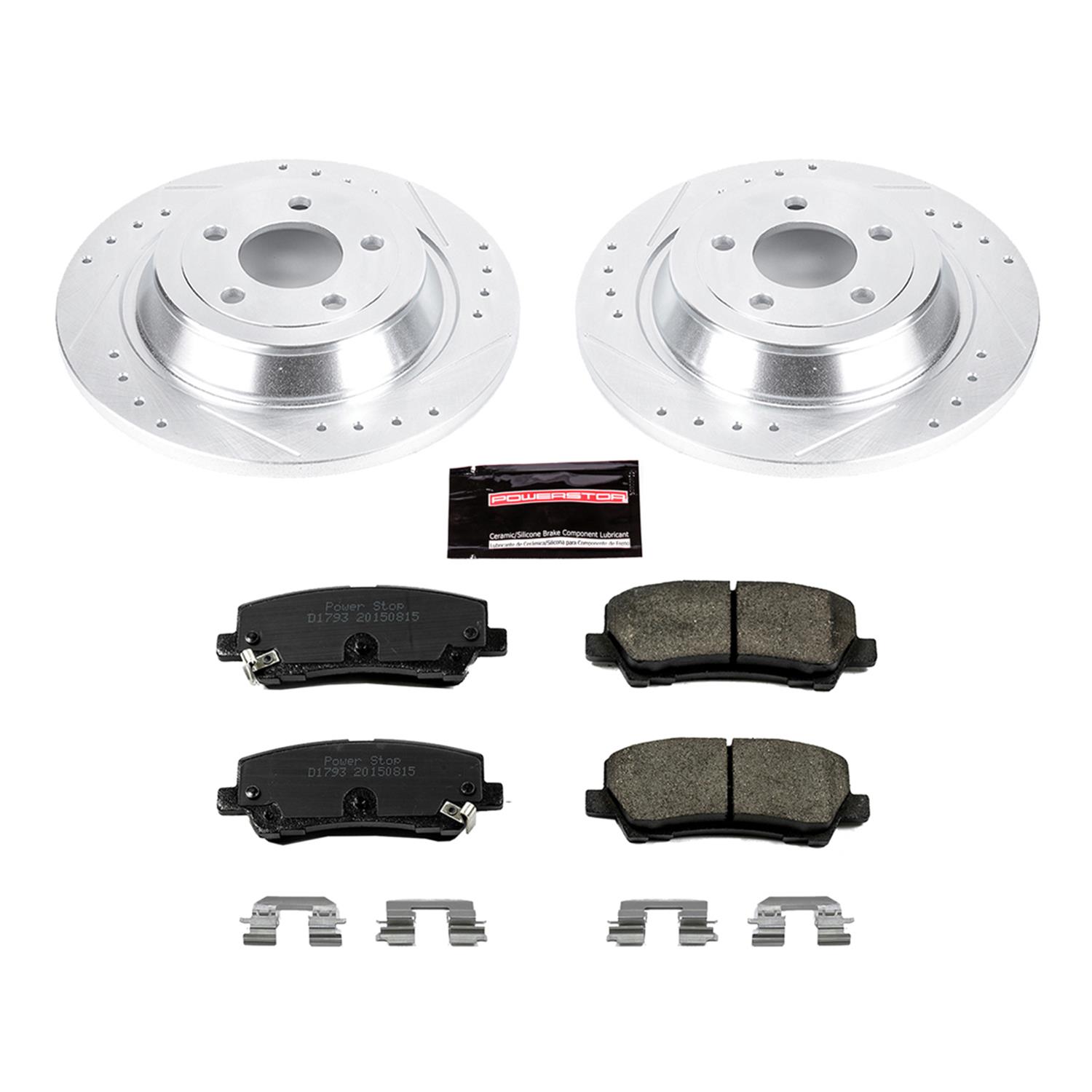 Power Stop 15-19 Ford Mustang Rear Z23 Evolution Sport Brake Kit w/Calipers (1x psbK6813, 1x psbS15028) thumbnail 4
