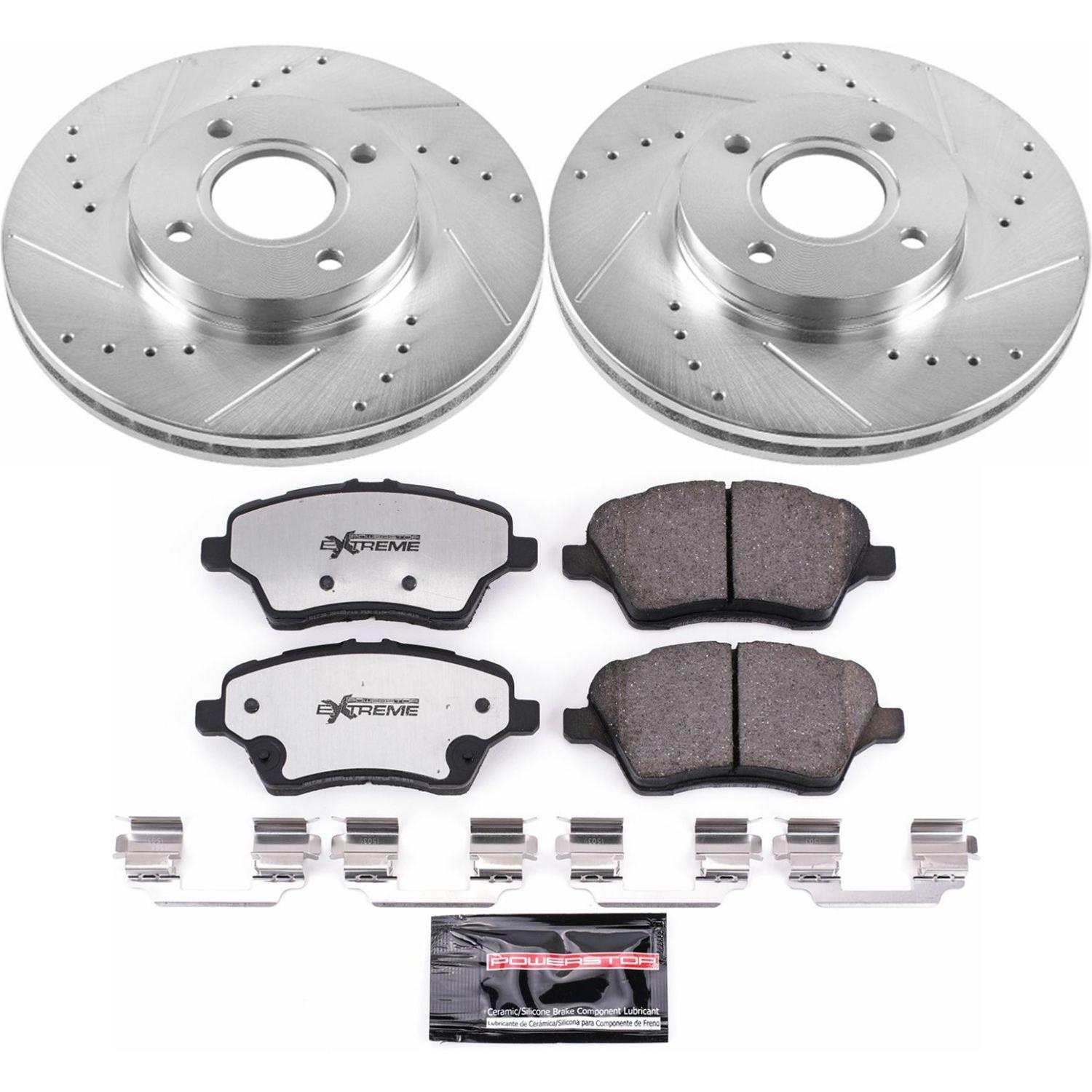 Power Stop 14-19 Ford Fiesta Front & Rear Z26 Street Warrior Brake Kit (1x psbK6818-26, 1x psbK1363-26) thumbnail 3
