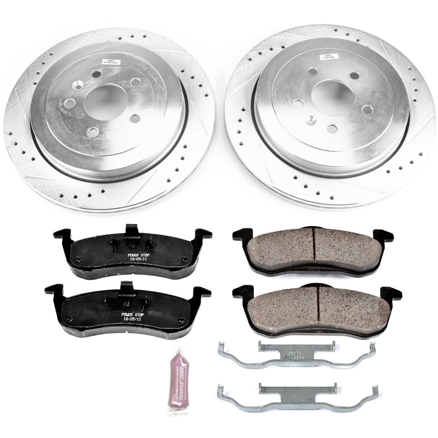 Power Stop 13-19 Lincoln MKT Rear Z23 Evolution Sport Brake Kit w/Calipers (1x psbS5048, 1x psbK6819) thumbnail 7