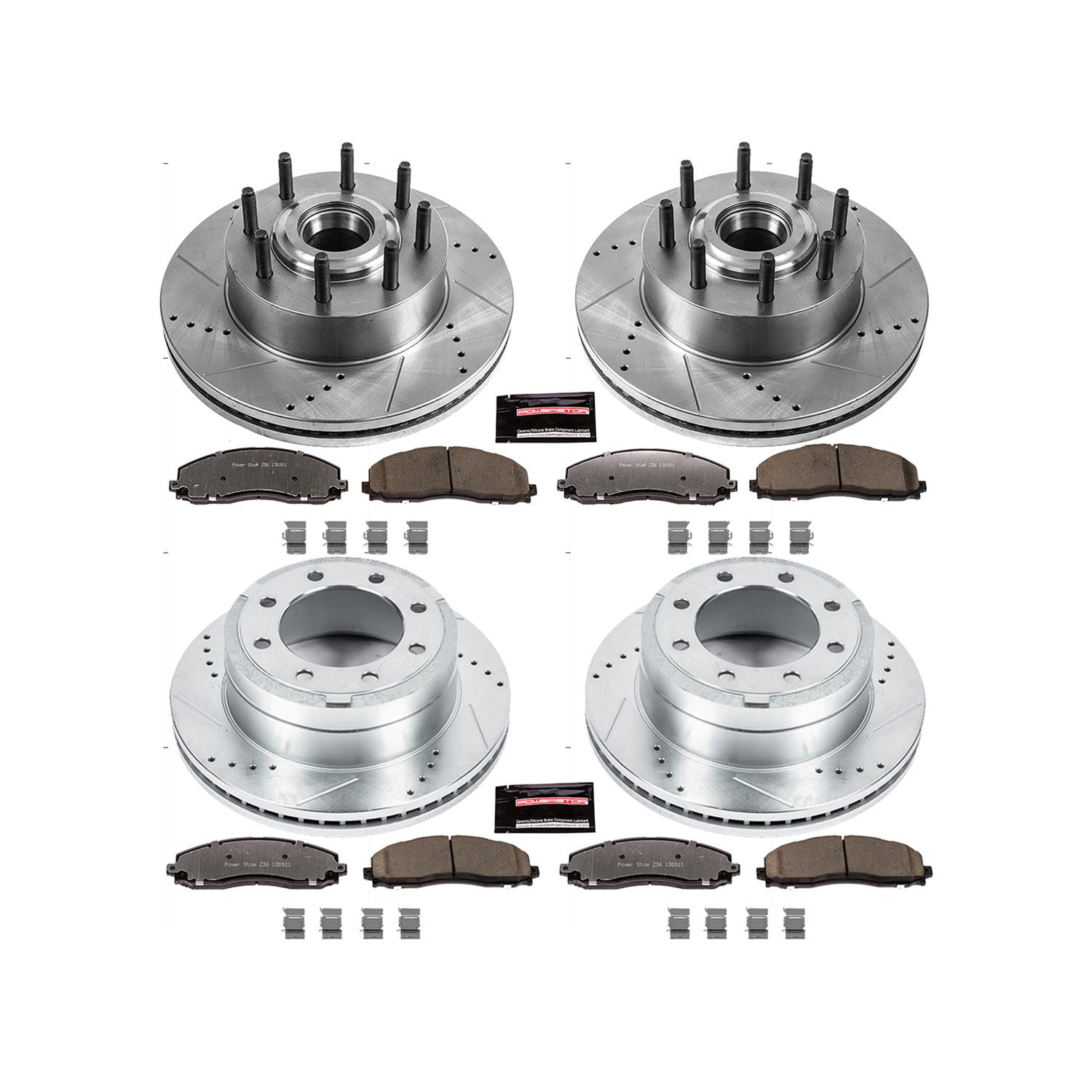 Power Stop 13-22 Ford F-350 Super Duty Front & Rear Z36 Truck & Tow Brake Kit (Bundled Kit) thumbnail 3