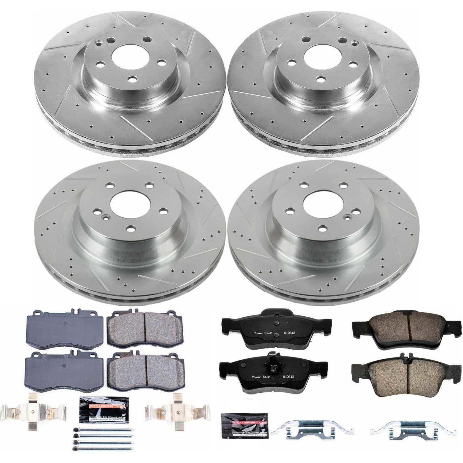 Power Stop 10-11 Mercedes-Benz E550 Front & Rear Z23 Evolution Sport Brake Kit (1x psbK6881, 1x psbK6640) thumbnail 9