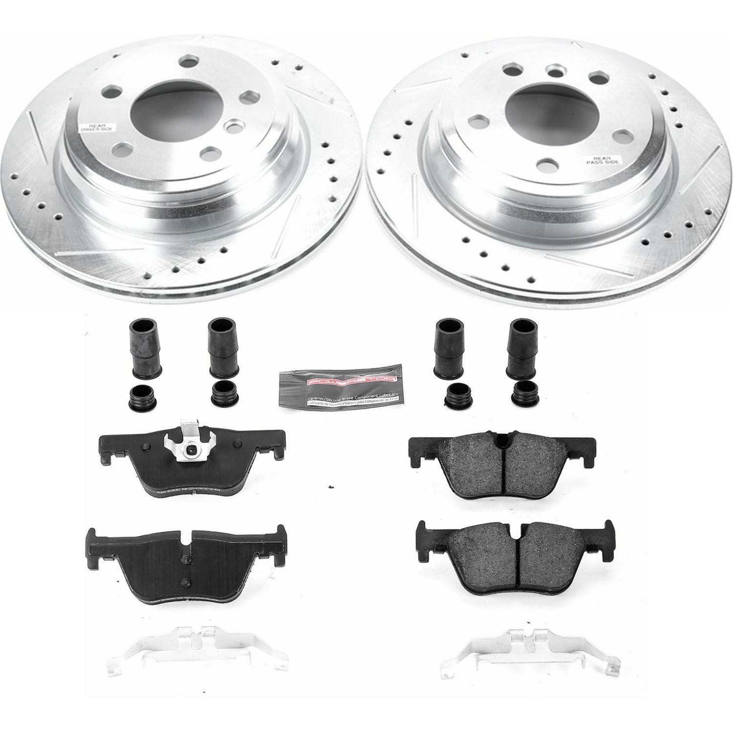 Power Stop 13-18 BMW 320i xDrive Rear Z23 Evolution Sport Brake Kit w/Calipers (1x psbK6852, 1x psbS7110) thumbnail 4