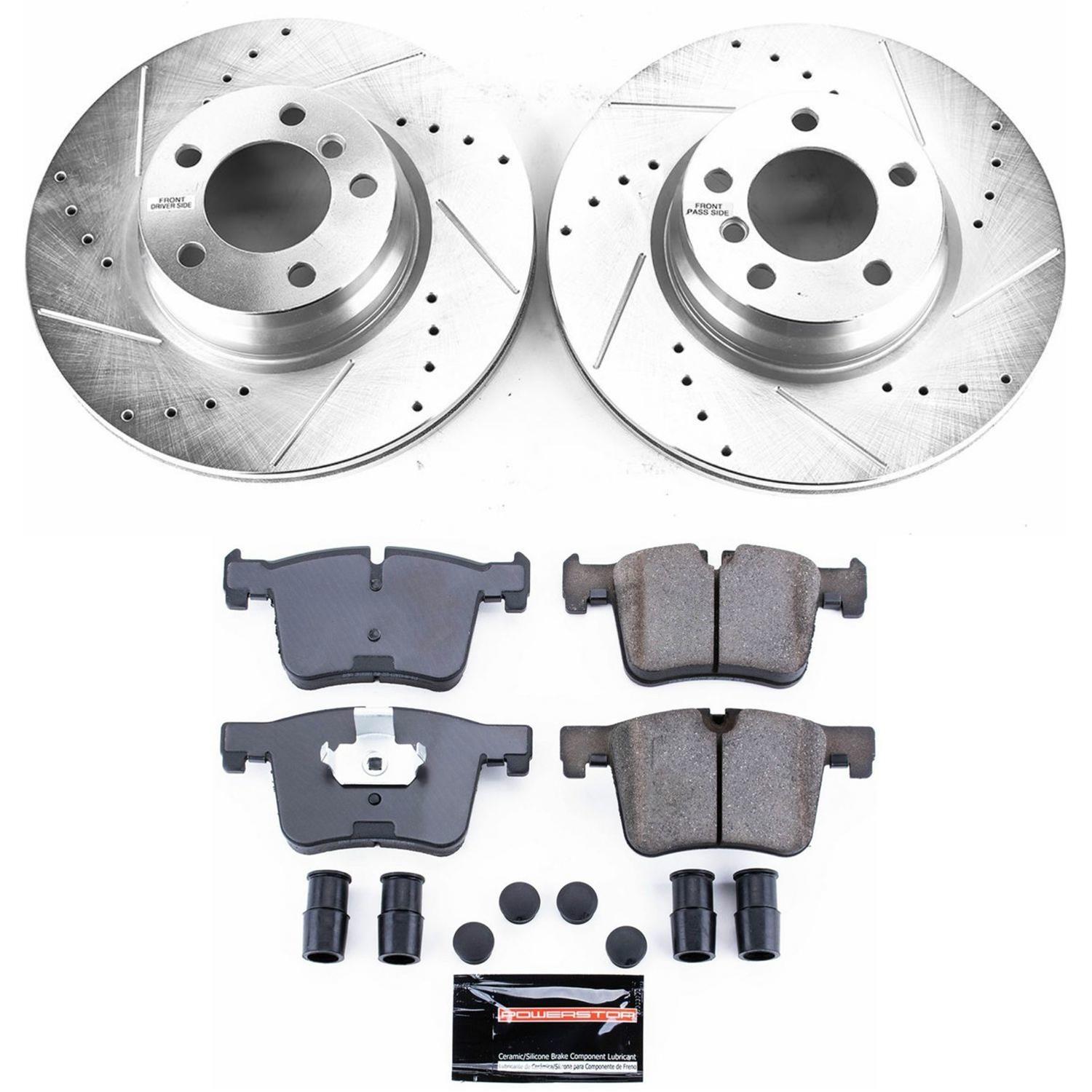 Power Stop 13-14 BMW 328i xDrive Front & Rear Z23 Evolution Sport Brake Kit (1x psbK6852, 1x psbK6854) thumbnail 3