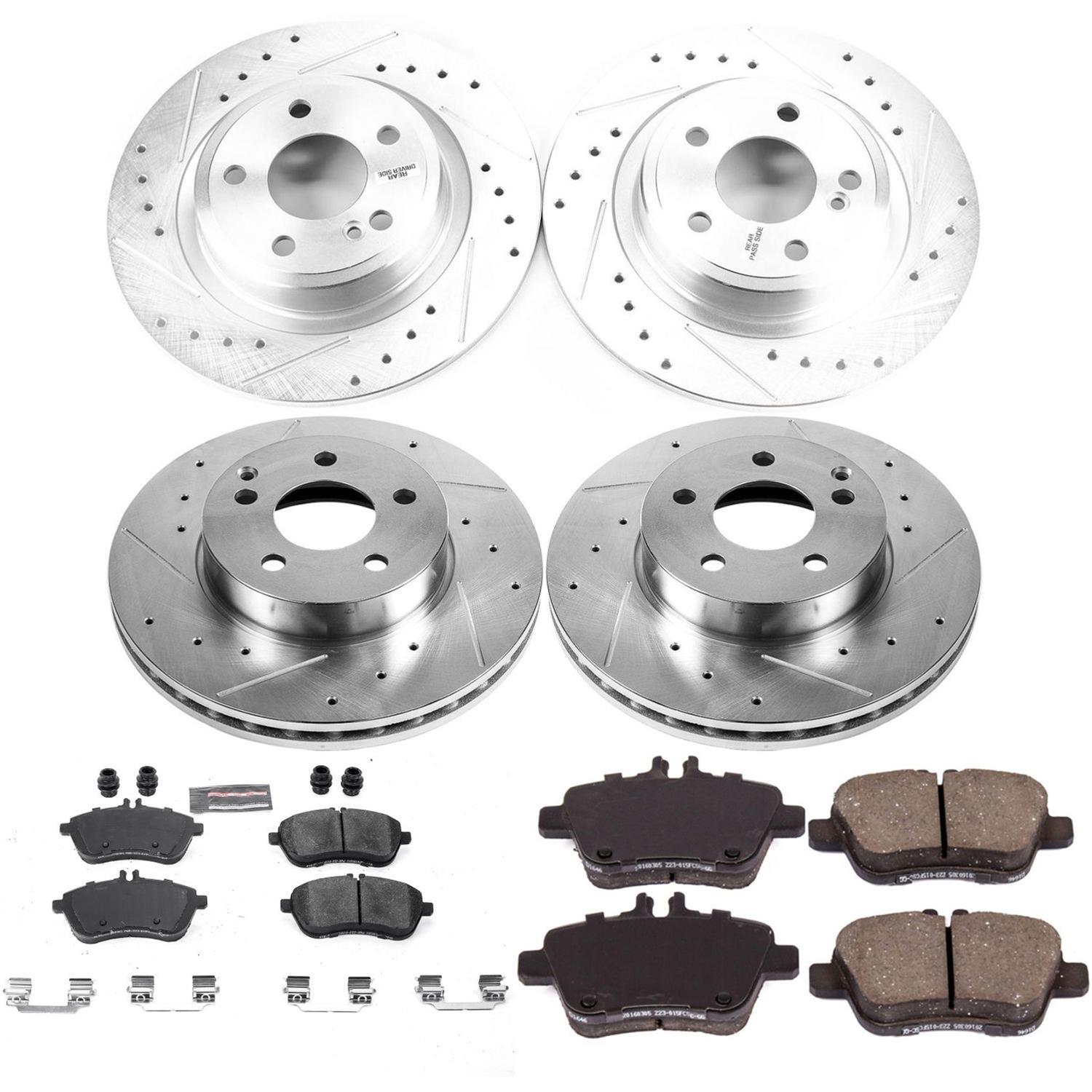 Power Stop 12-15 Mercedes-Benz SLK250 Front & Rear Z23 Evolution Sport Brake Kit (1x psbK6894, 1x psbK5790) thumbnail 8