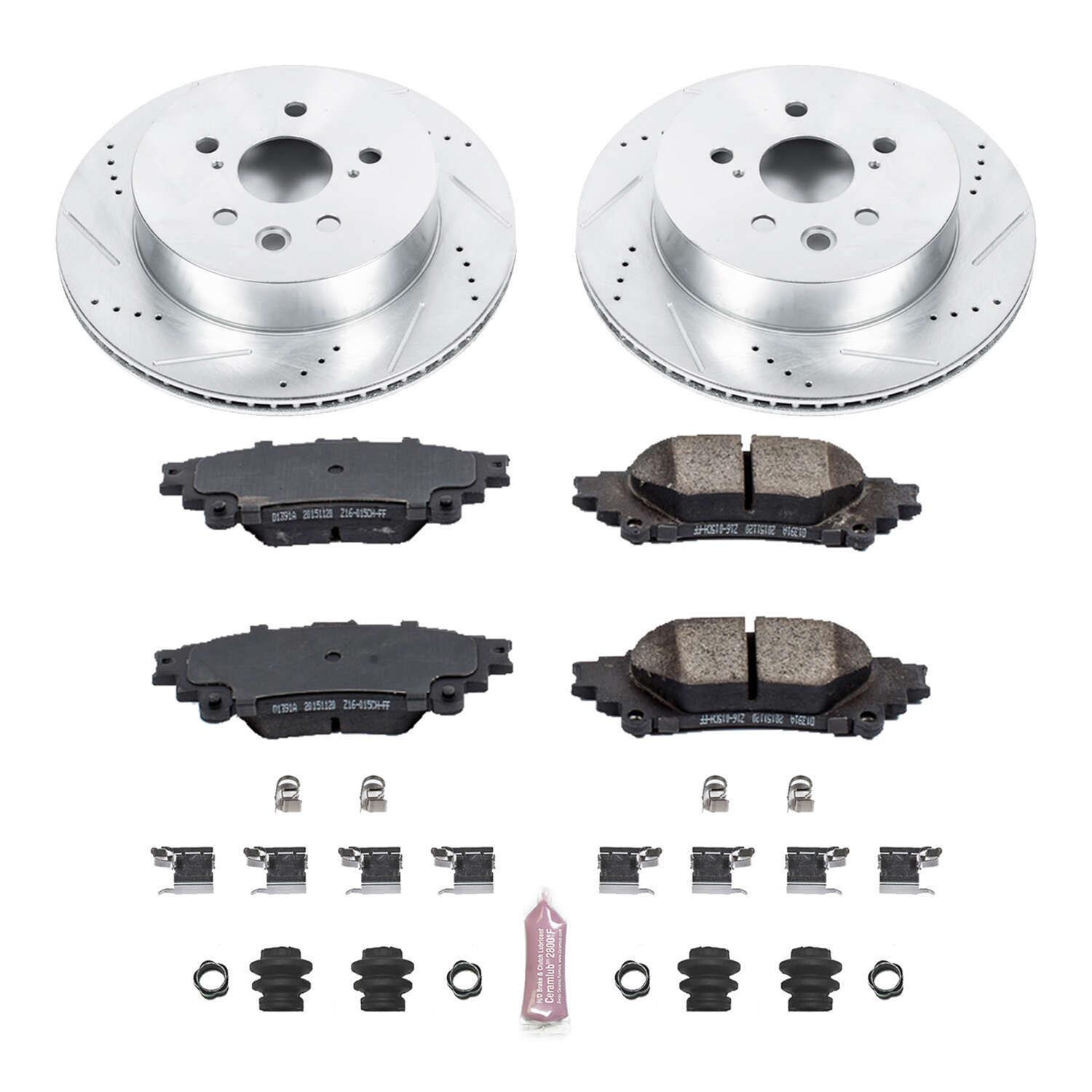 Power Stop 14-15 Lexus IS250 Front & Rear Z23 Evolution Sport Brake Kit (1x psbK2406, 1x psbK6928) thumbnail 3