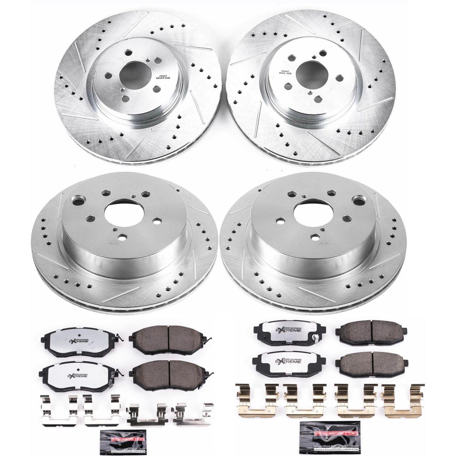 PowerStop Z26 Street Kit w/Cals | Infiniti Q50/Q60 (14-24) (KC8006/KC6944/KC8021-26)