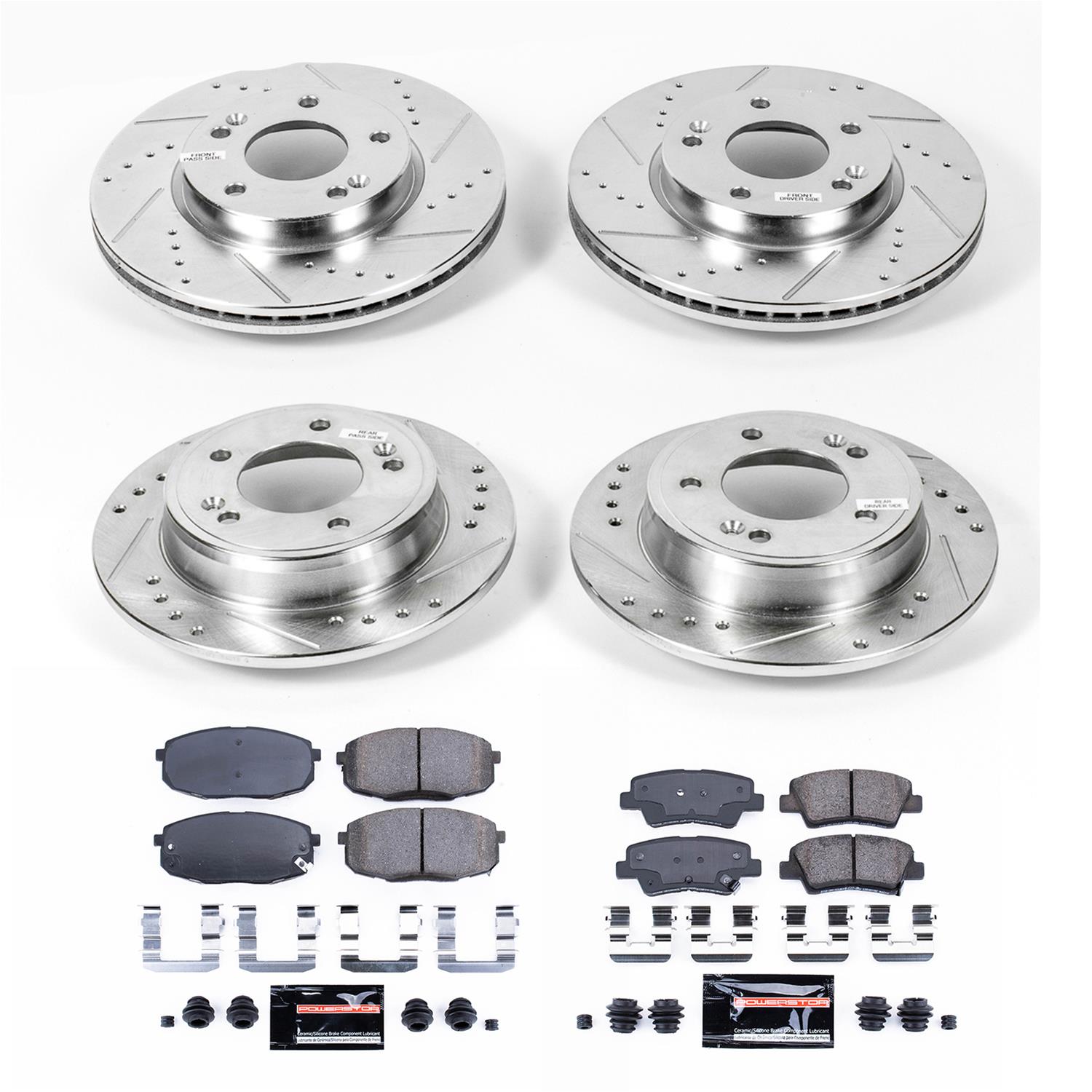 Power Stop 14-16 Kia Soul Front & Rear Z23 Evolution Sport Brake Kit (1x psbK6502, 1x psbK6946) thumbnail 8