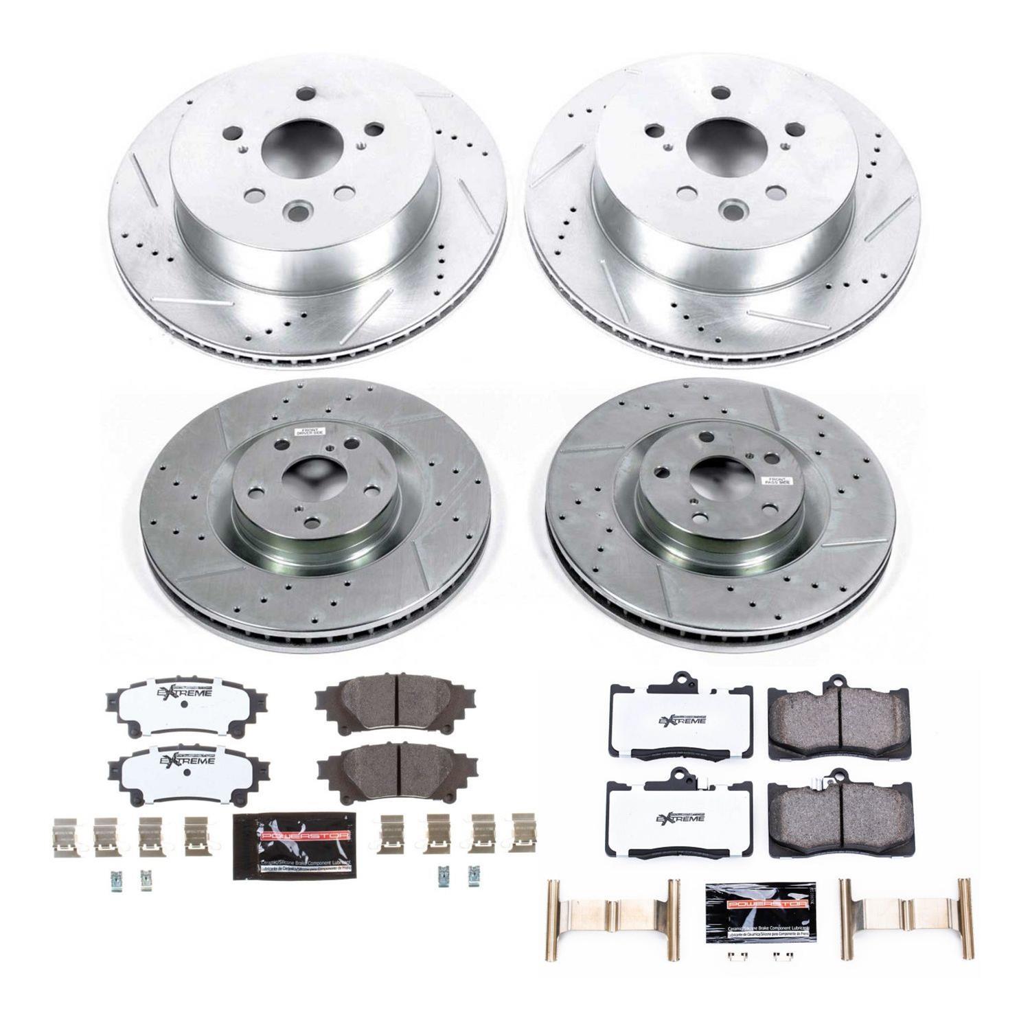 Power Stop 14-15 Lexus IS350 Front & Rear Z26 Street Warrior Brake Kit (1x psbK6355-26, 1x psbK6928-26) thumbnail 4