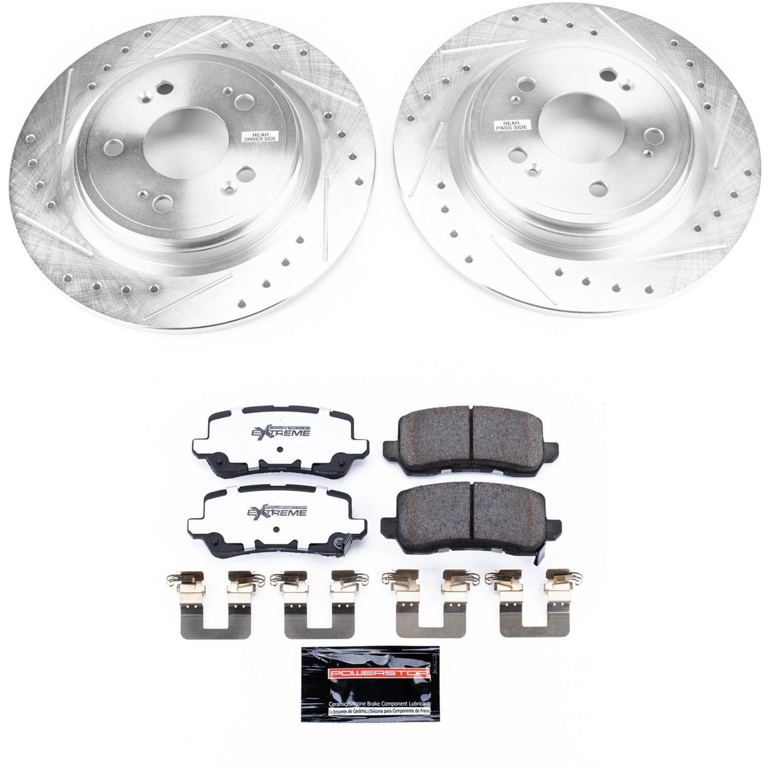 Power Stop K695226 Power Stop Z26 Street Warrior Brake Upgrade Kits Summit Racing