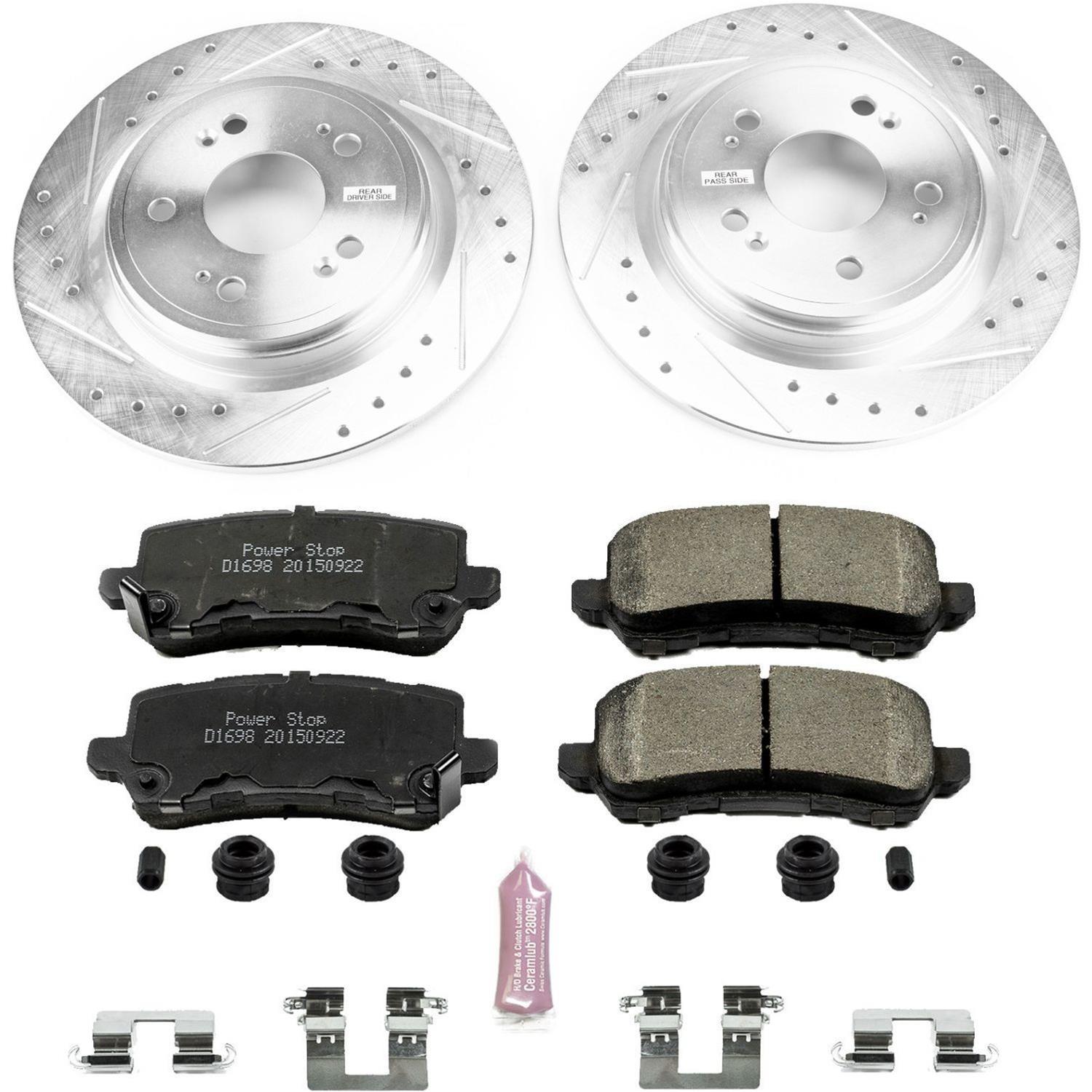 Power Stop 16-19 Acura RLX Front & Rear Z23 Evolution Sport Brake Kit (1x psbK5370, 1x psbK6952) thumbnail 6