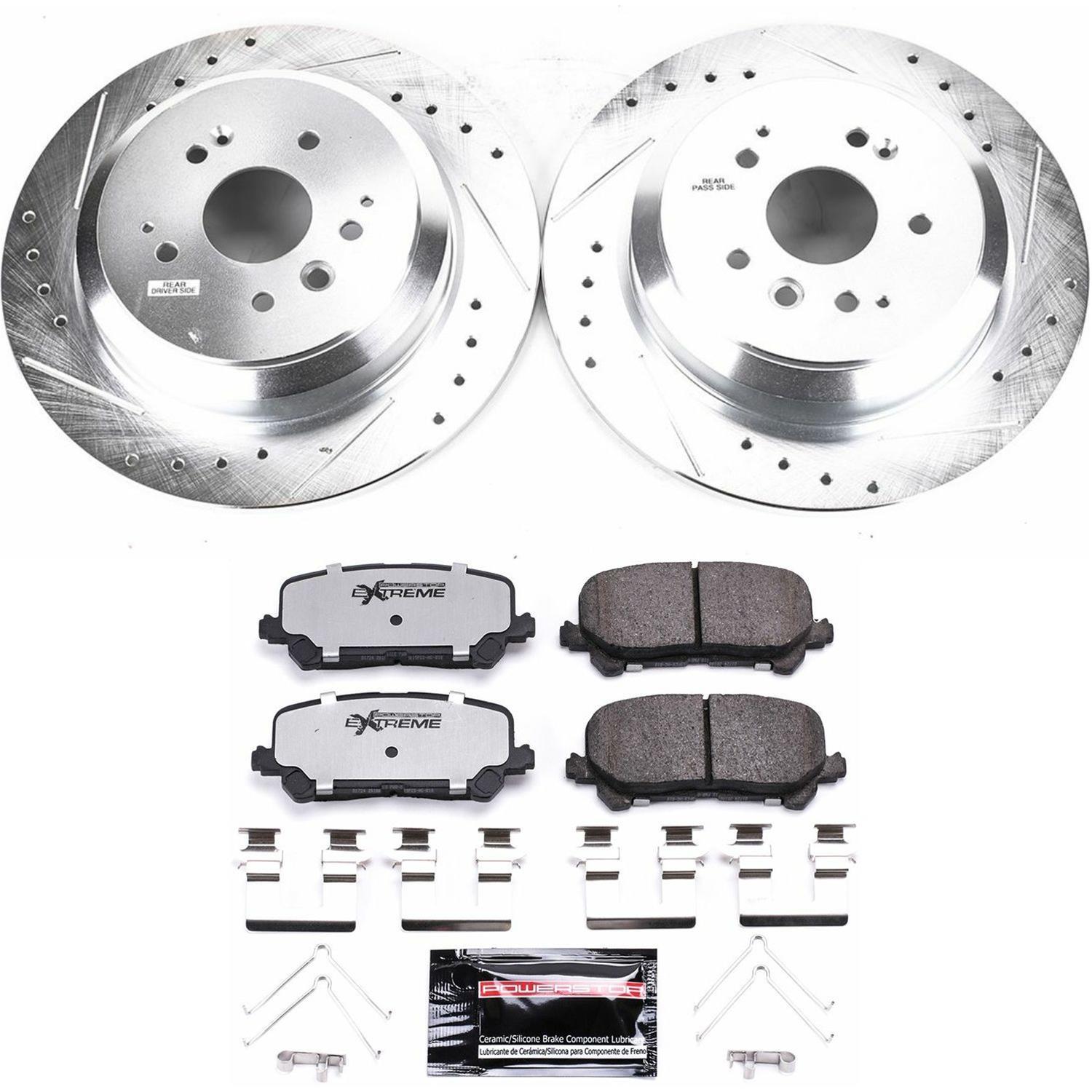 Power Stop 14-16 Acura MDX Front and Rear Z36 Truck & Tow Kit w/Cals (1x psbK6957-36, 1x psbK6953-36, 1x psbS7142, 1x psbS3826A) thumbnail 5