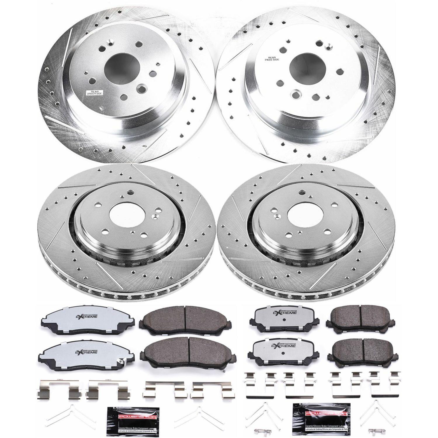 Power Stop 14-16 Acura MDX Front & Rear Z36 Truck & Tow Brake Kit (1x psbK6957-36, 1x psbK6953-36) thumbnail 3