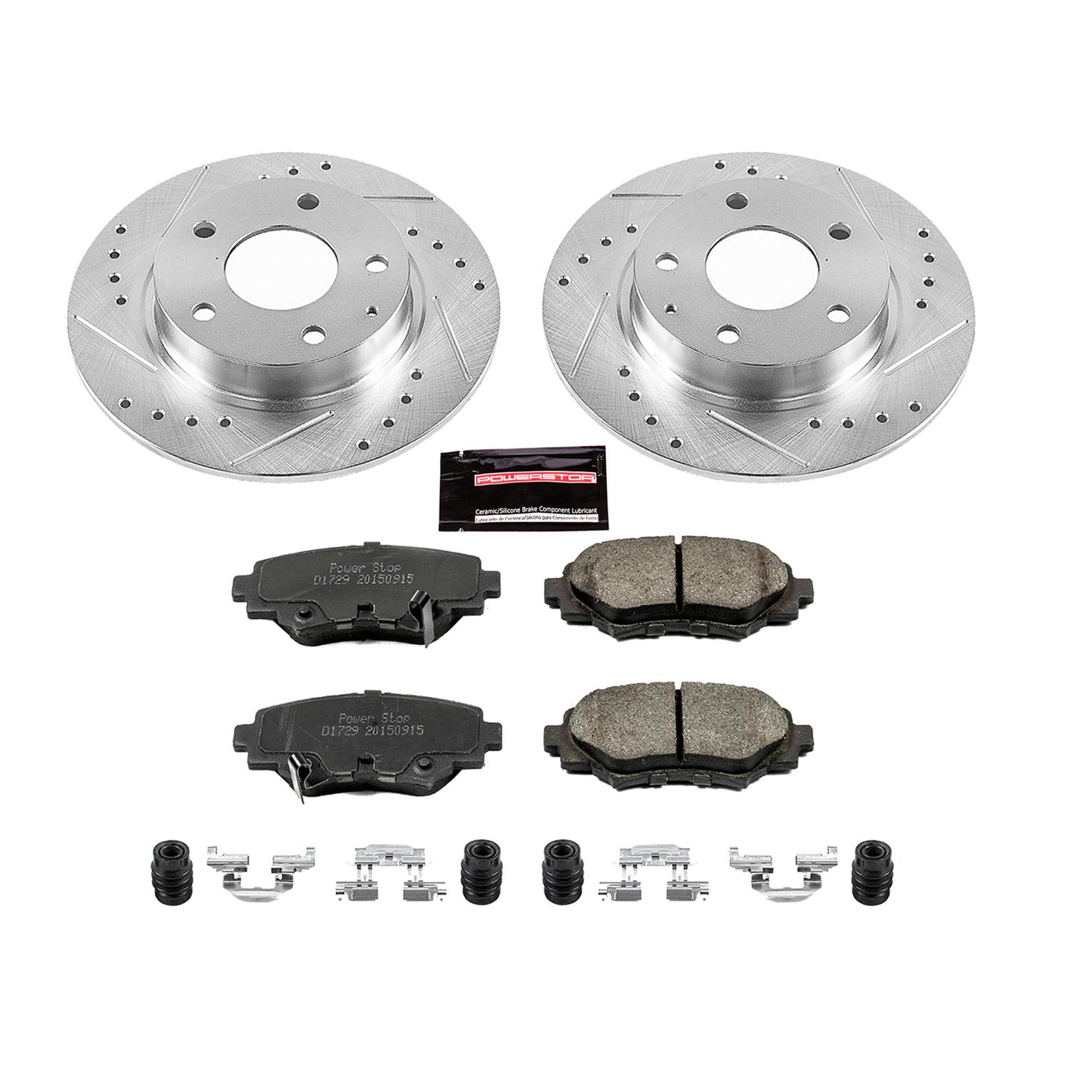Power Stop 14-16 Mazda 3 Front & Rear Z23 Evolution Sport Brake Kit (1x psbK6963, 1x psbK6974) thumbnail 4