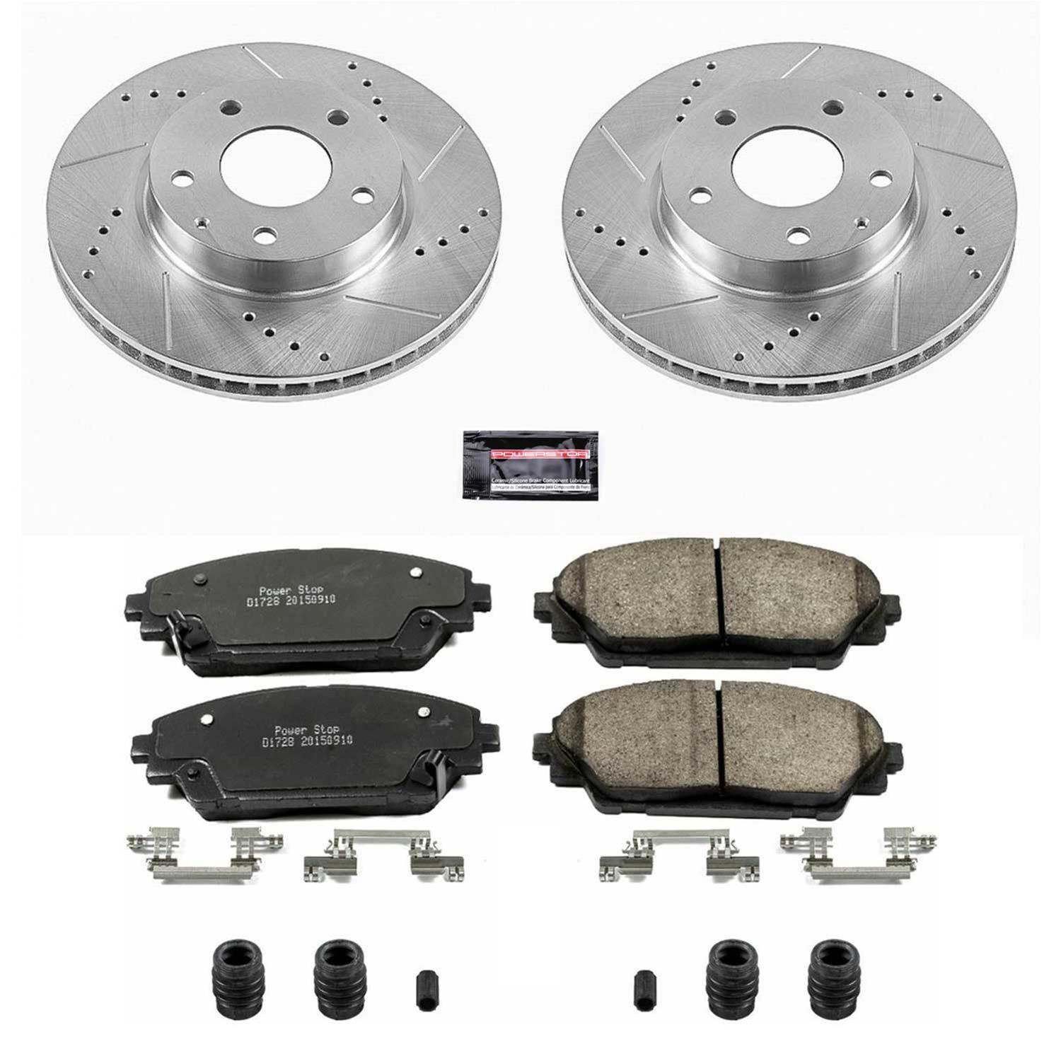 Power Stop 14-16 Mazda 3 Front & Rear Z23 Evolution Sport Brake Kit (1x psbK6963, 1x psbK6974) thumbnail 3