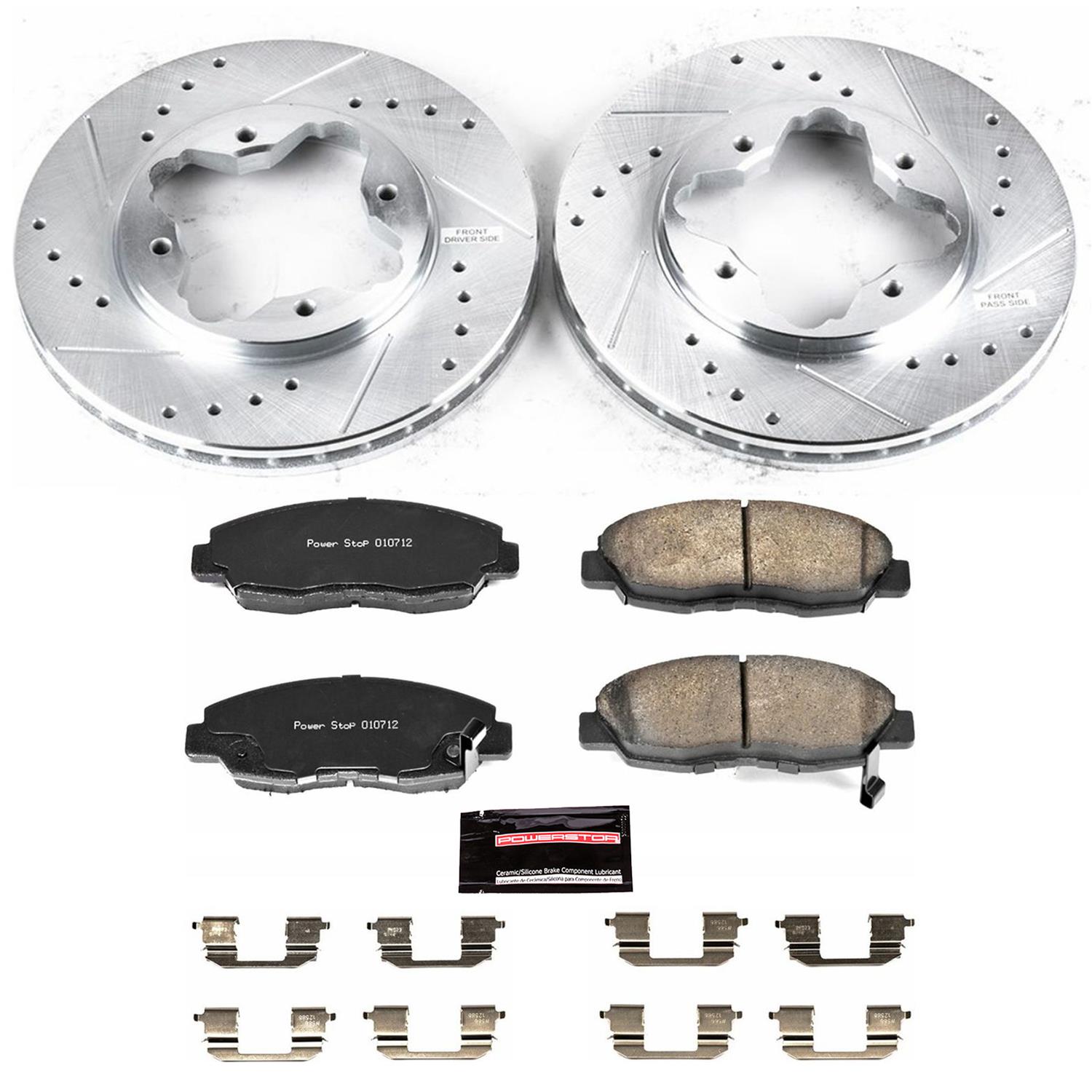 Power Stop 91-97 Honda Accord Front & Rear Z23 Evolution Sport Brake Kit w/Calipers (1x psbK697, 1x psbK701, 1x psbS1446, 1x psbS1334) thumbnail 9