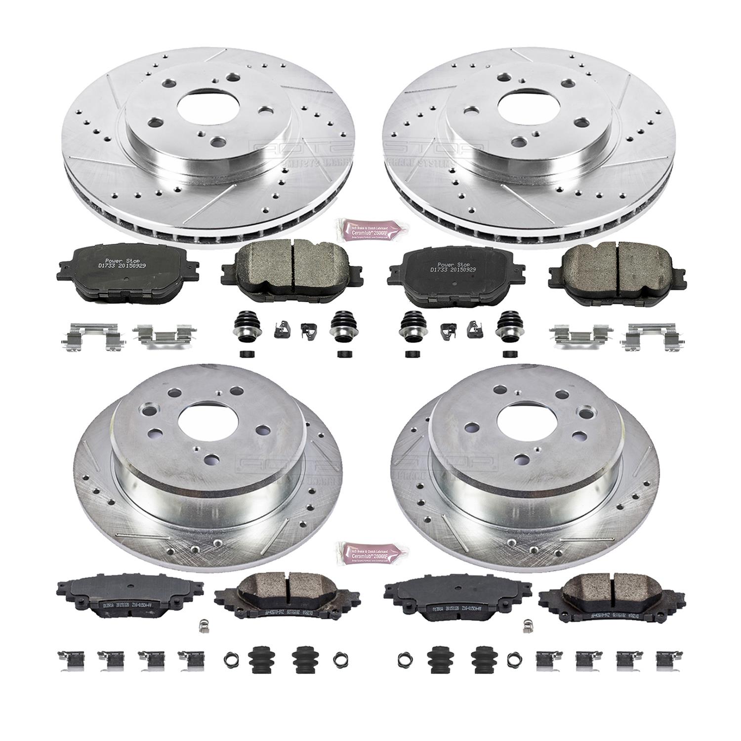 Power Stop K6989 Power Stop Z23 Evolution Sport Brake Upgrade Kits