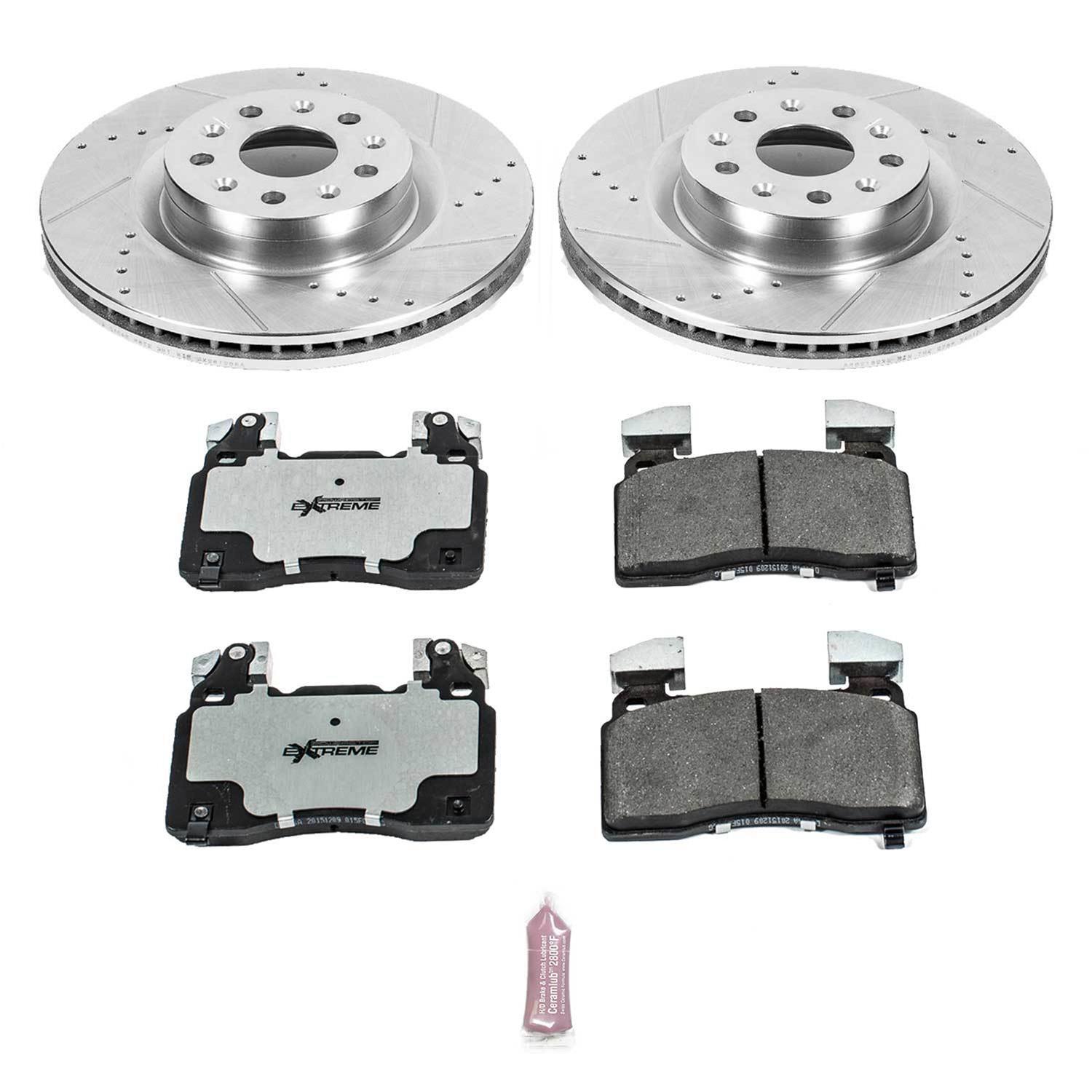 Power Stop 14-18 Cadillac CTS Front & Rear Z26 Street Warrior Brake Kit (1x psbK6991-26, 1x psbK6998-26) thumbnail 8