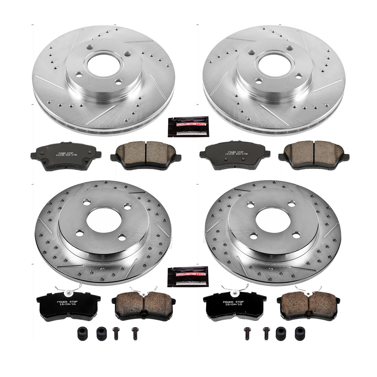 Power Stop K7002 Power Stop Z23 Evolution Sport Brake Upgrade Kits