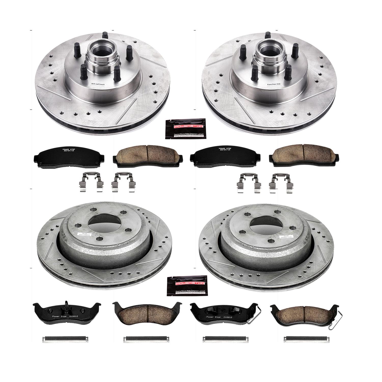 Power Stop 10-11 Ford Ranger Front & Rear Z23 Evolution Sport Brake Kit (1x psbK7004, 1x psbK6181) thumbnail 8