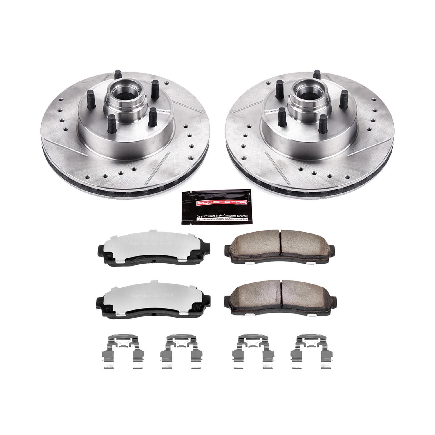 Power Stop 10-11 Ford Ranger Front Z36 Truck & Tow Kit w/Cals (1x psbK7004-36, 1x psbS4758) thumbnail 4