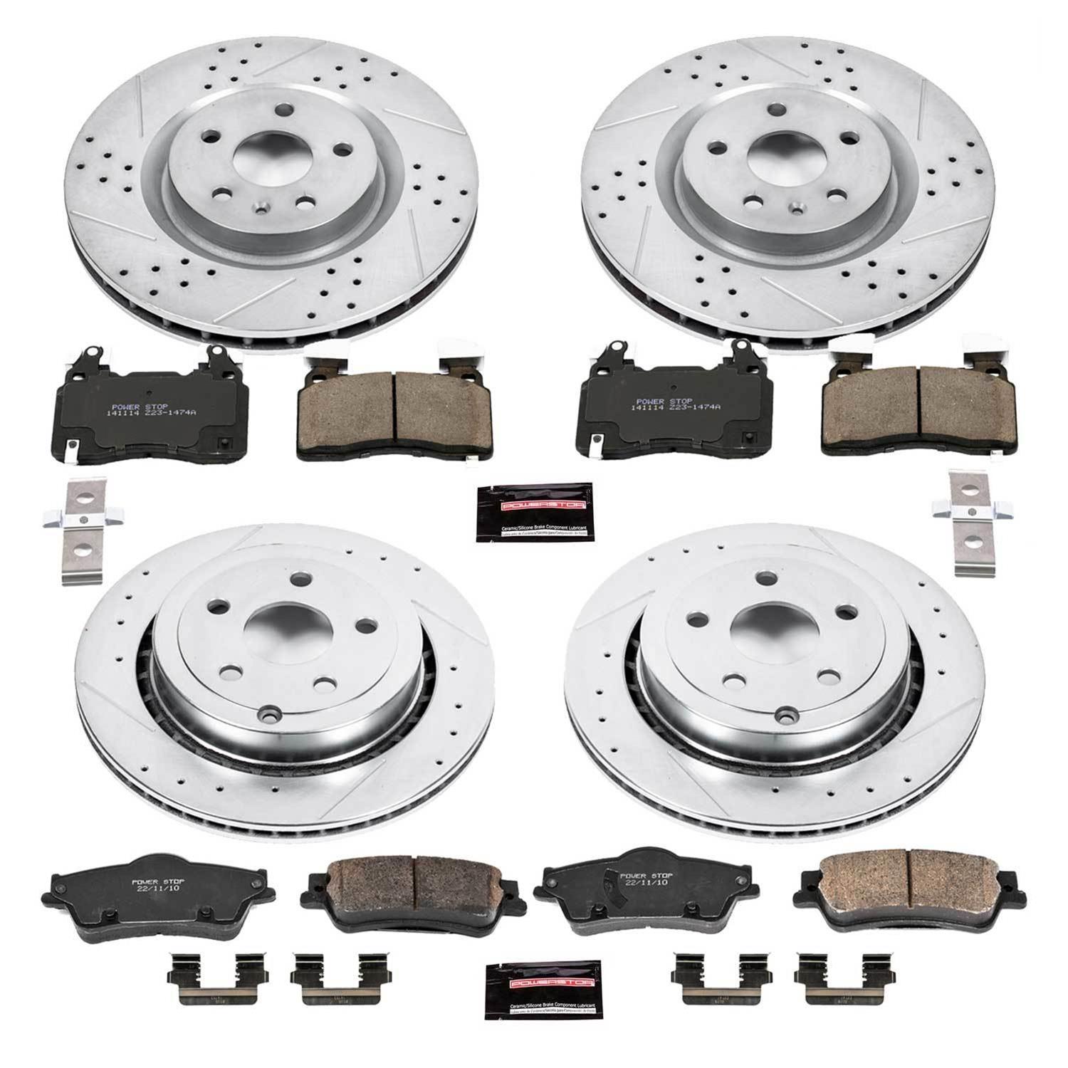 Power Stop 2014 Chevrolet SS Front & Rear Z23 Evolution Sport Brake Kit (1x psbK7007, 1x psbK5528) thumbnail 8