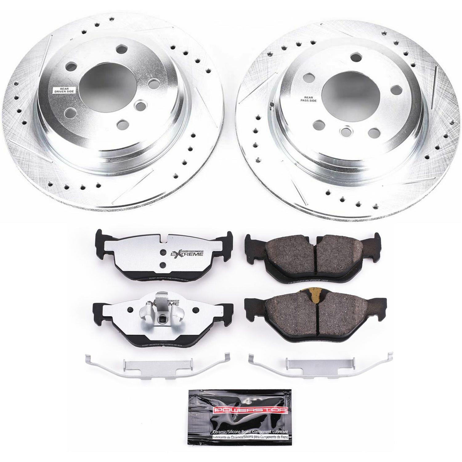 PowerStop Rear Z26 Street Warrior Brake Kit w/ Calipers | Cadillac CTS (2008–2009) (KC3072B-26) main image 1