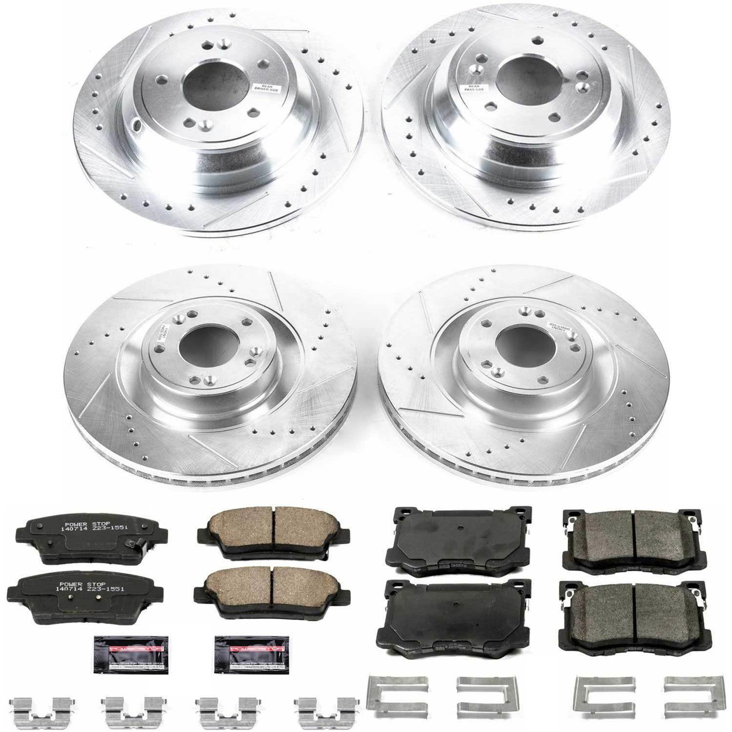 Power Stop 15-16 Hyundai Genesis Front & Rear Z23 Evolution Sport Brake Kit (1x psbK7030, 1x psbK5848) thumbnail 4