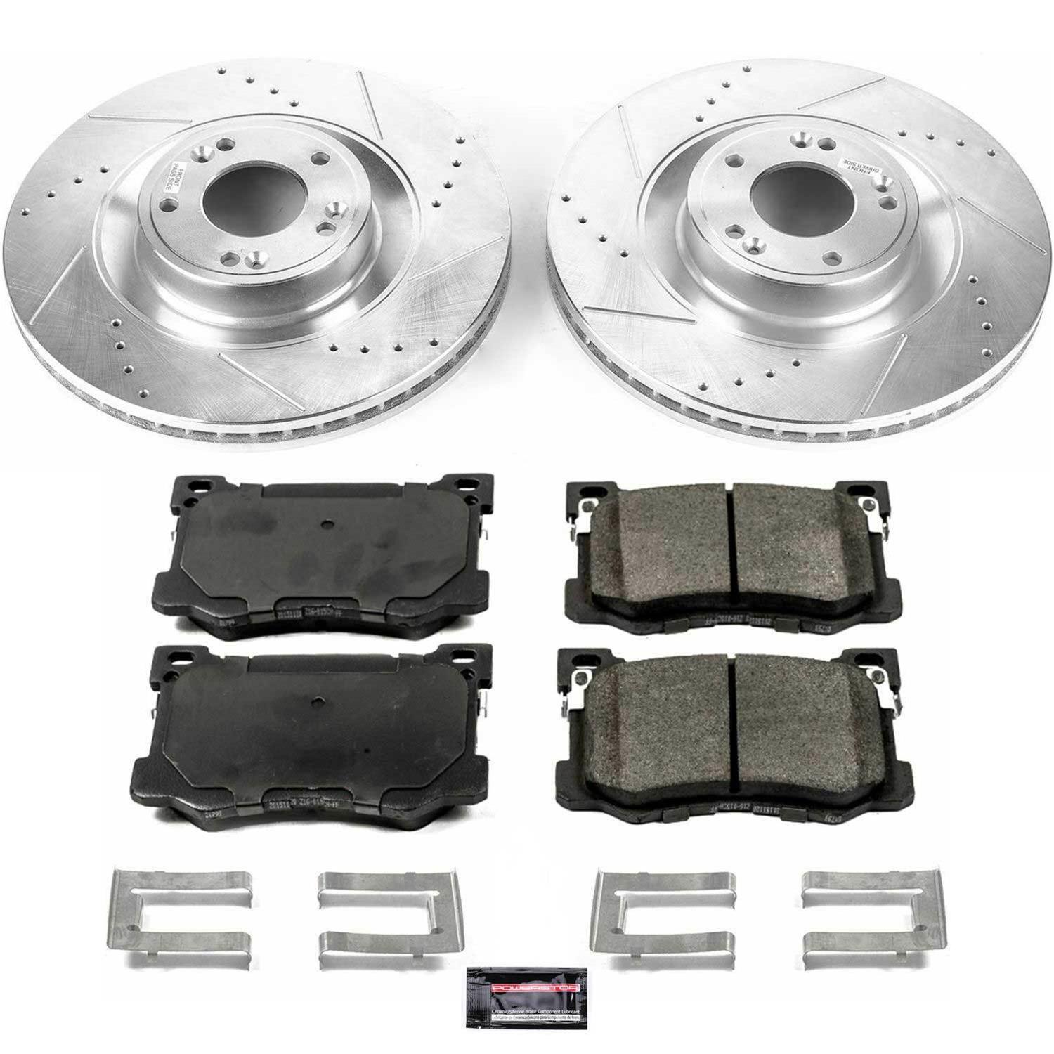 Power Stop 15-16 Hyundai Genesis Front & Rear Z23 Evolution Sport Brake Kit (1x psbK7030, 1x psbK5848) thumbnail 9