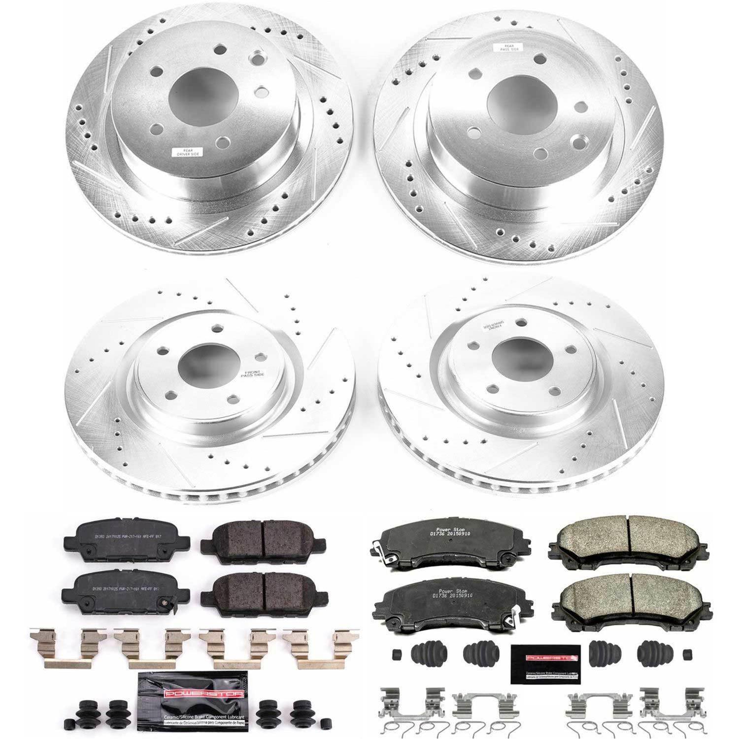Power Stop 14-19 Nissan Rogue Front & Rear Z23 Evolution Sport Brake Kit (1x psbK7034, 1x psbK6761) thumbnail 4