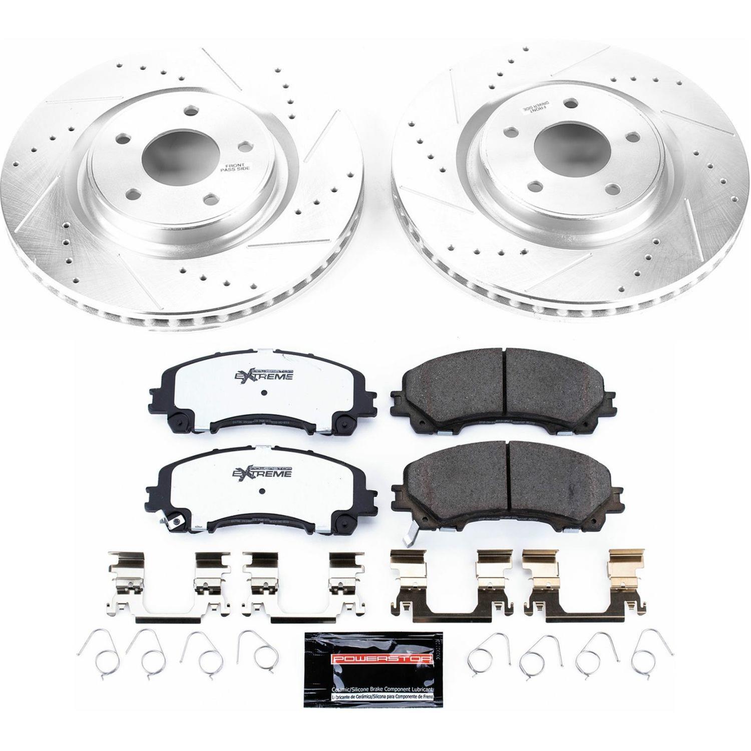 Power Stop 14-19 Nissan Rogue Front & Rear Z26 Street Warrior Brake Kit (1x psbK7034-26, 1x psbK6761-26) thumbnail 7