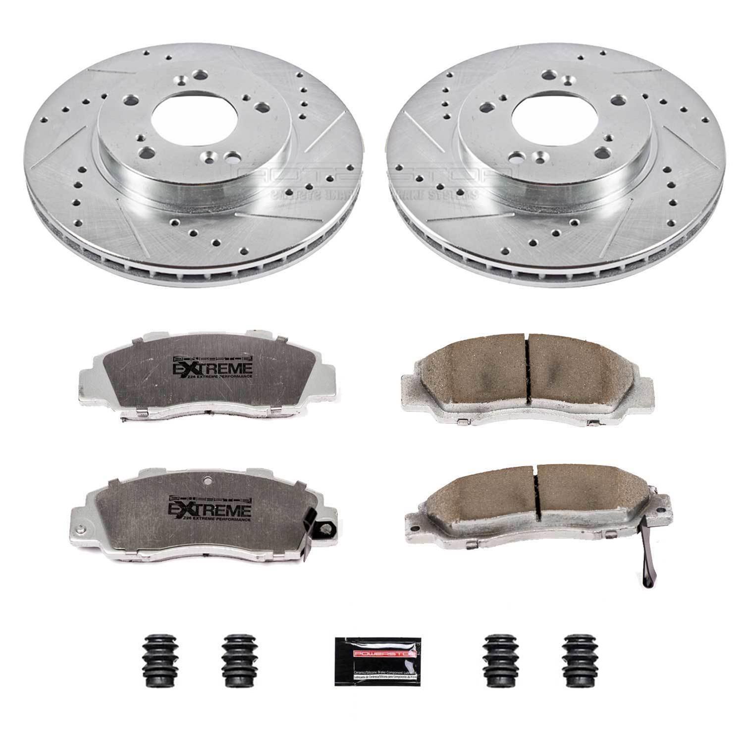 PowerStop Z26 Street Warrior F&R Brake Kit | Nissan Maxima (00-01) (KC2704-26) main image 1