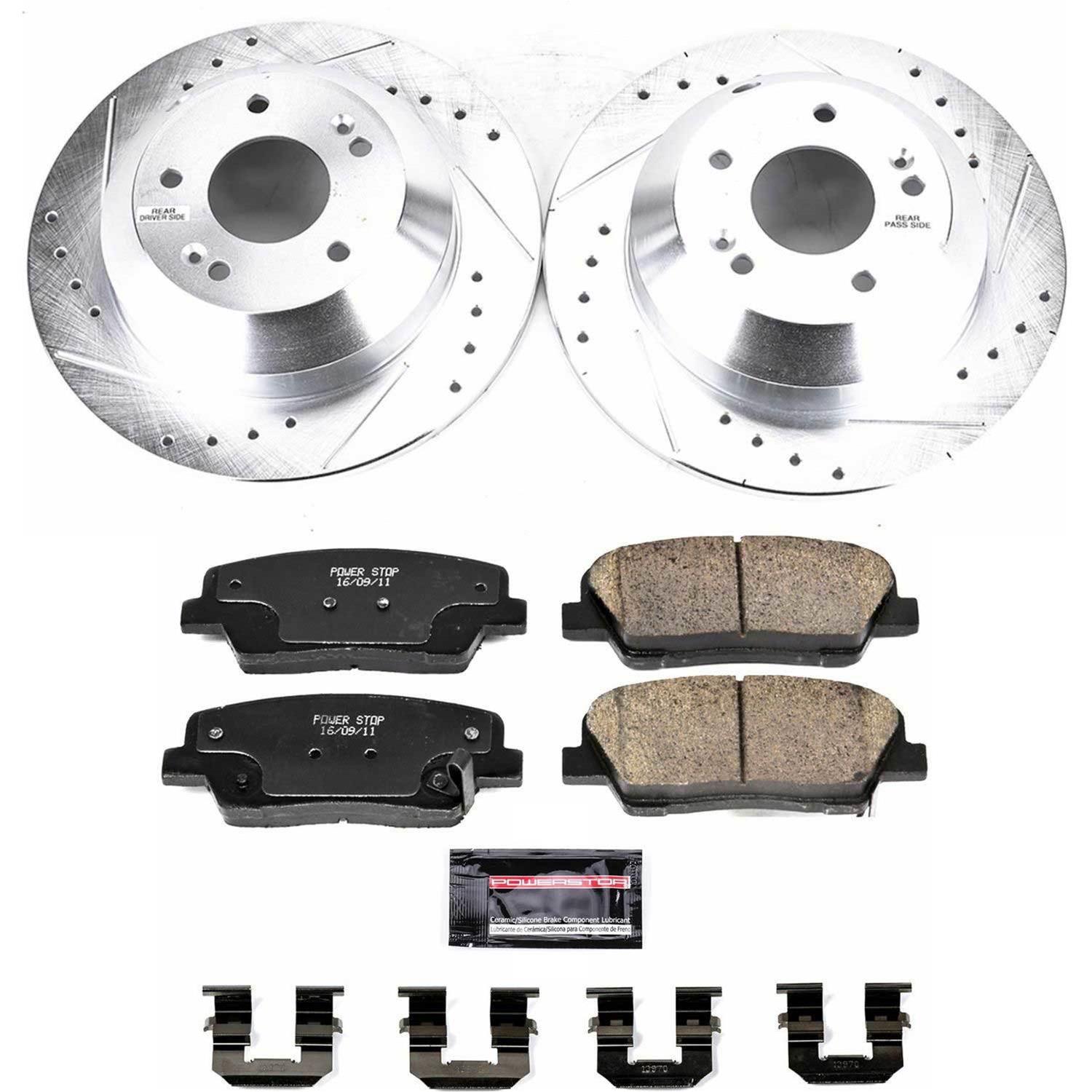 PowerStop Front & Rear Z23 Evolution Sport Brake Kit w/ Calipers | Honda Accord (1998–2002) (KC1042) main image 1