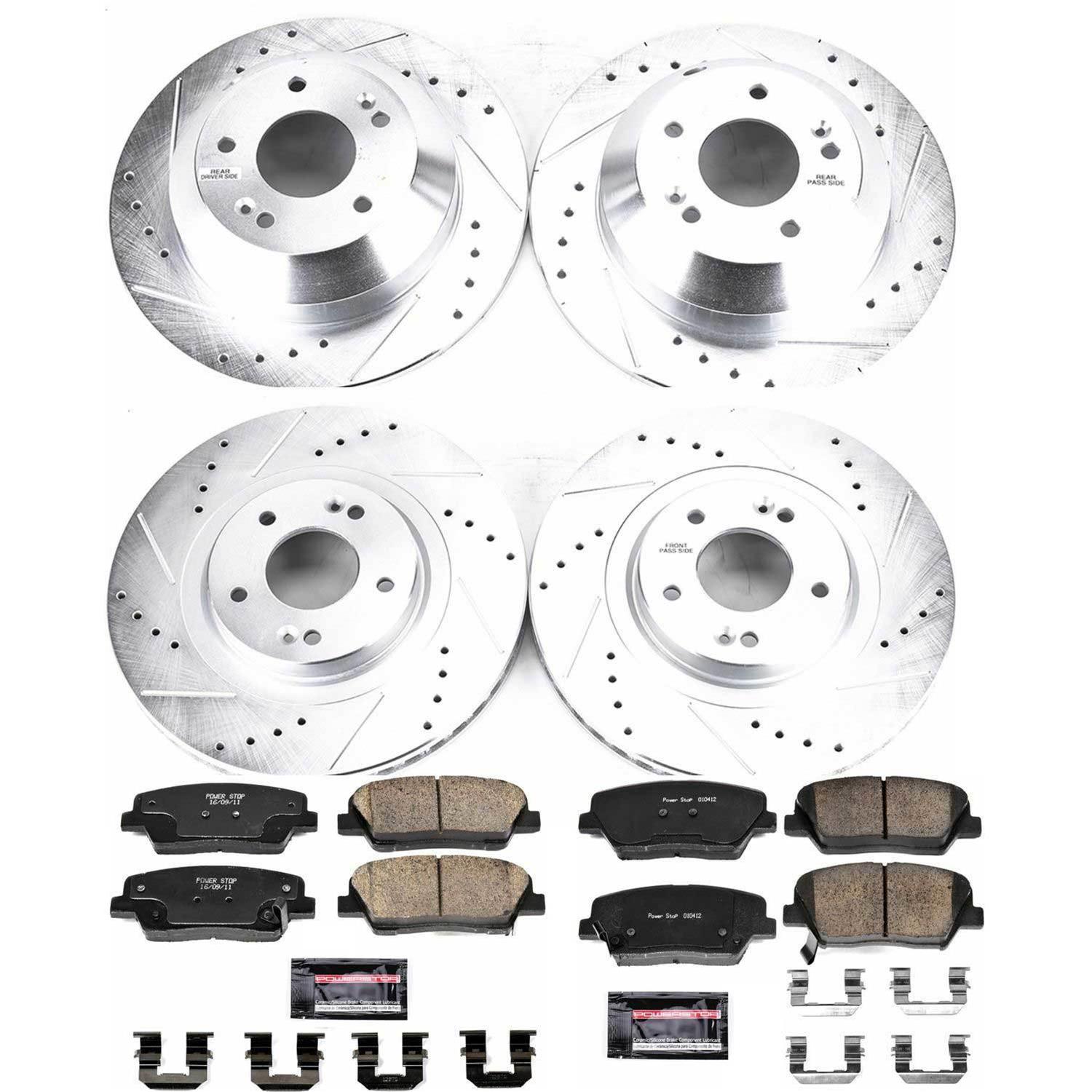 Power Stop K7063 Power Stop Z23 Evolution Sport Brake Upgrade Kits ...