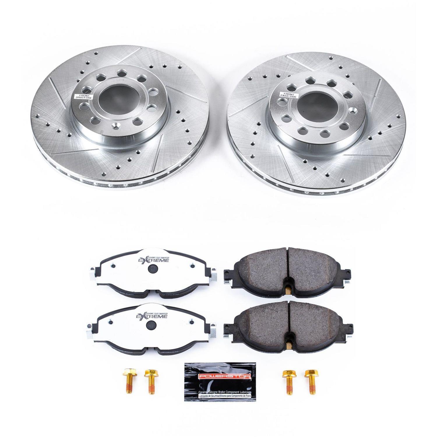 Power Stop 15-18 Audi A3 Front & Rear Z26 Street Warrior Brake Kit (1x psbK7080-26, 1x psbK7093-26) thumbnail 9