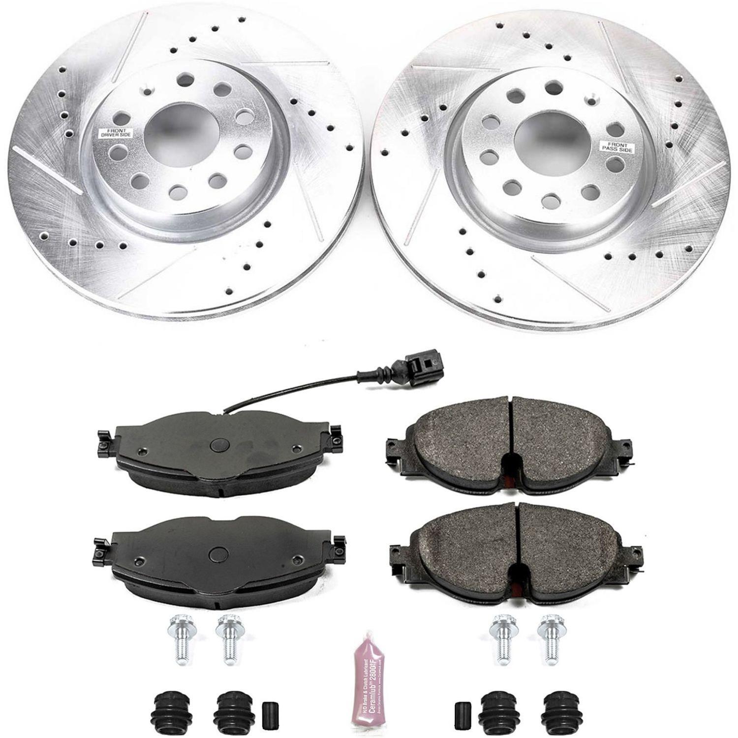 Power Stop 16-18 Audi TT Quattro Front & Rear Z23 Evolution Sport Brake Kit (1x psbK7176, 1x psbK7082) thumbnail 3