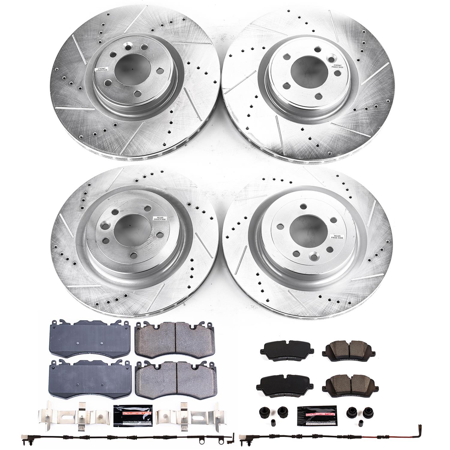 Power Stop 13-18 Land Rover Range Rover Front & Rear Z23 Evolution Brake Kit (Bundled Kit) thumbnail 7