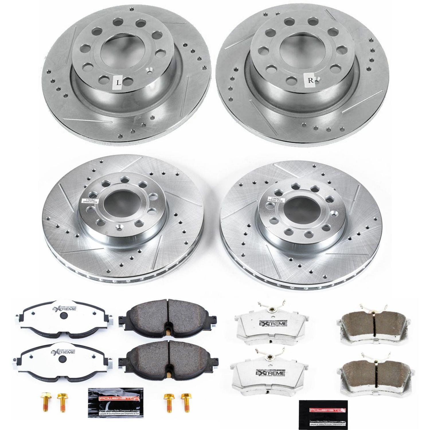 Power Stop 15-16 Volkswagen Golf Front & Rear Z26 Street Warrior Brake Kit (1x psbK7080-26, 1x psbK5671-26) thumbnail 3