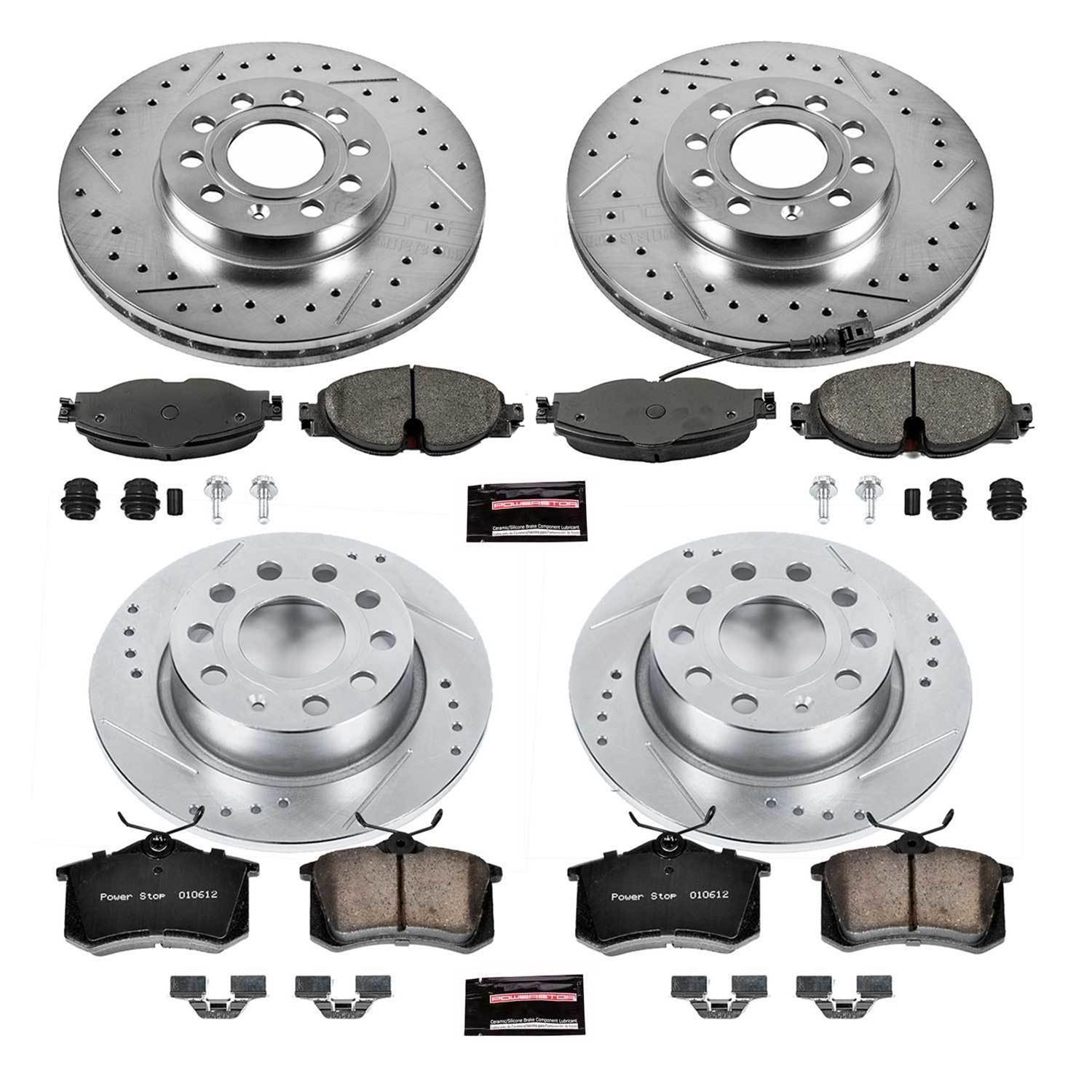 Power Stop 15-16 Volkswagen Golf Front & Rear Z23 Evolution Sport Brake Kit (1x psbK5671, 1x psbK7080) thumbnail 9