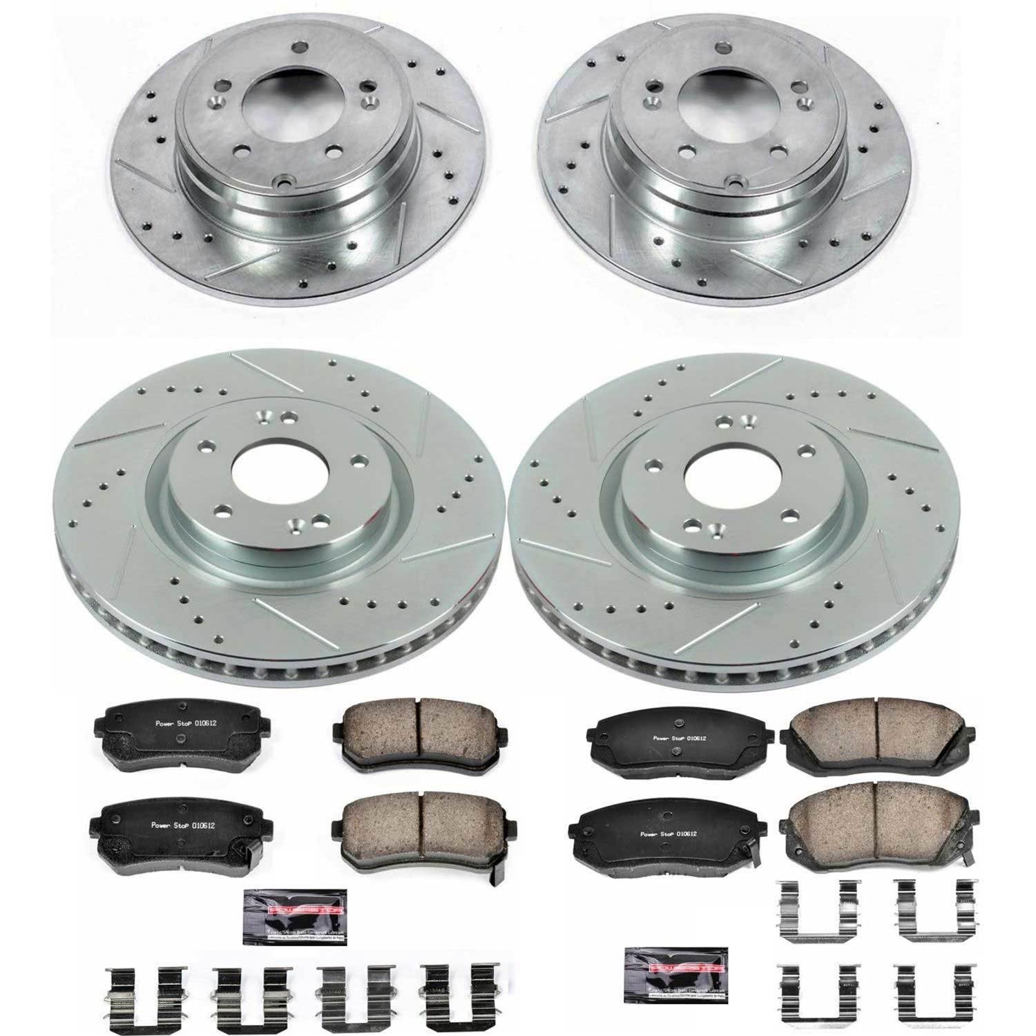 Power Stop 14-16 Kia Cadenza Front & Rear Z23 Evolution Sport Brake Kit (1x psbK7083, 1x psbK6936) thumbnail 8