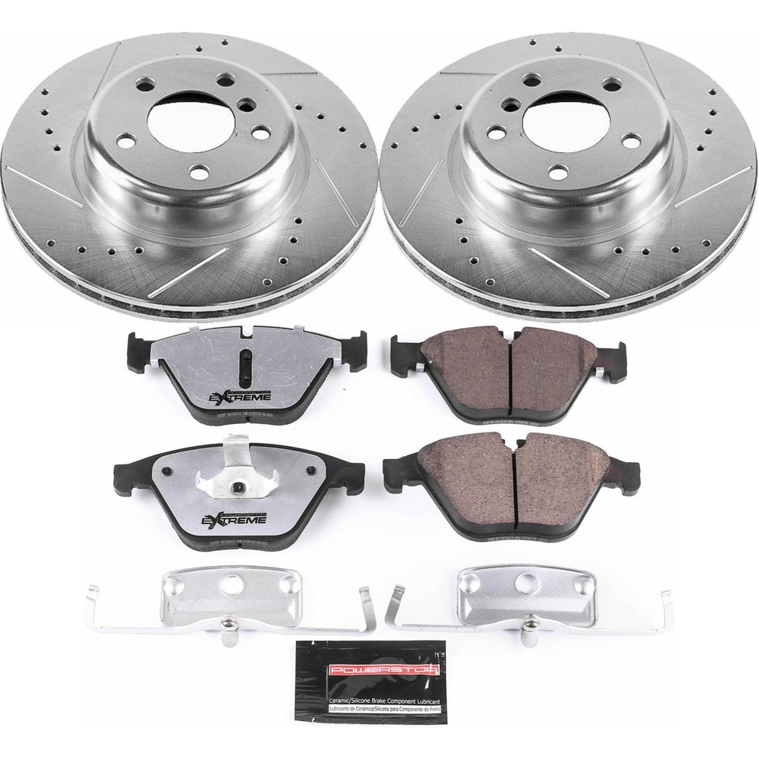 Power Stop 14-16 BMW 528i Front & Rear Z26 Street Warrior Brake Kit (1x psbK7163-26, 1x psbK6034-26) thumbnail 4
