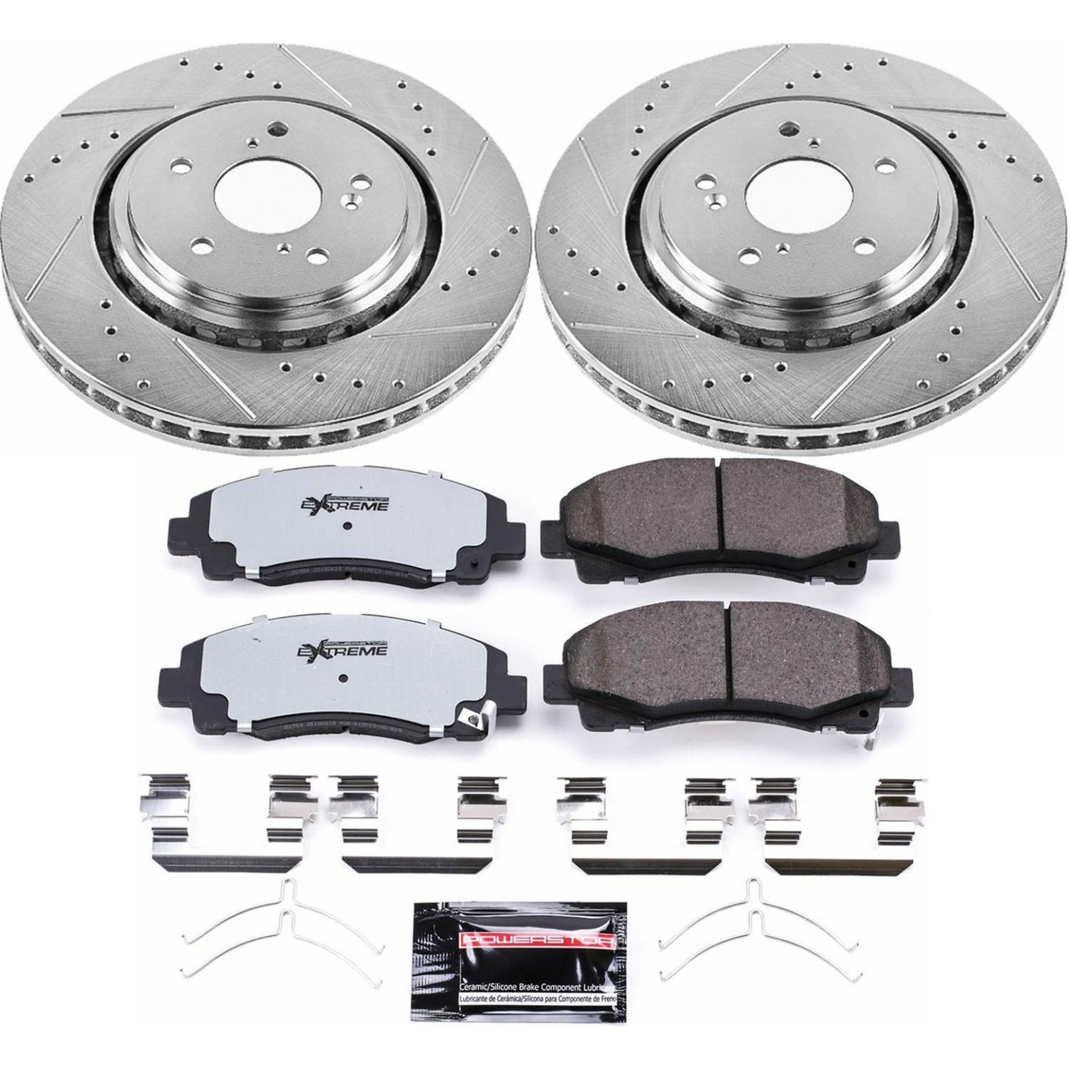 Power Stop 15-20 Acura TLX Front Z36 Truck & Tow Kit w/Cals (1x psbK7214-36, 1x psbS3102) thumbnail 9