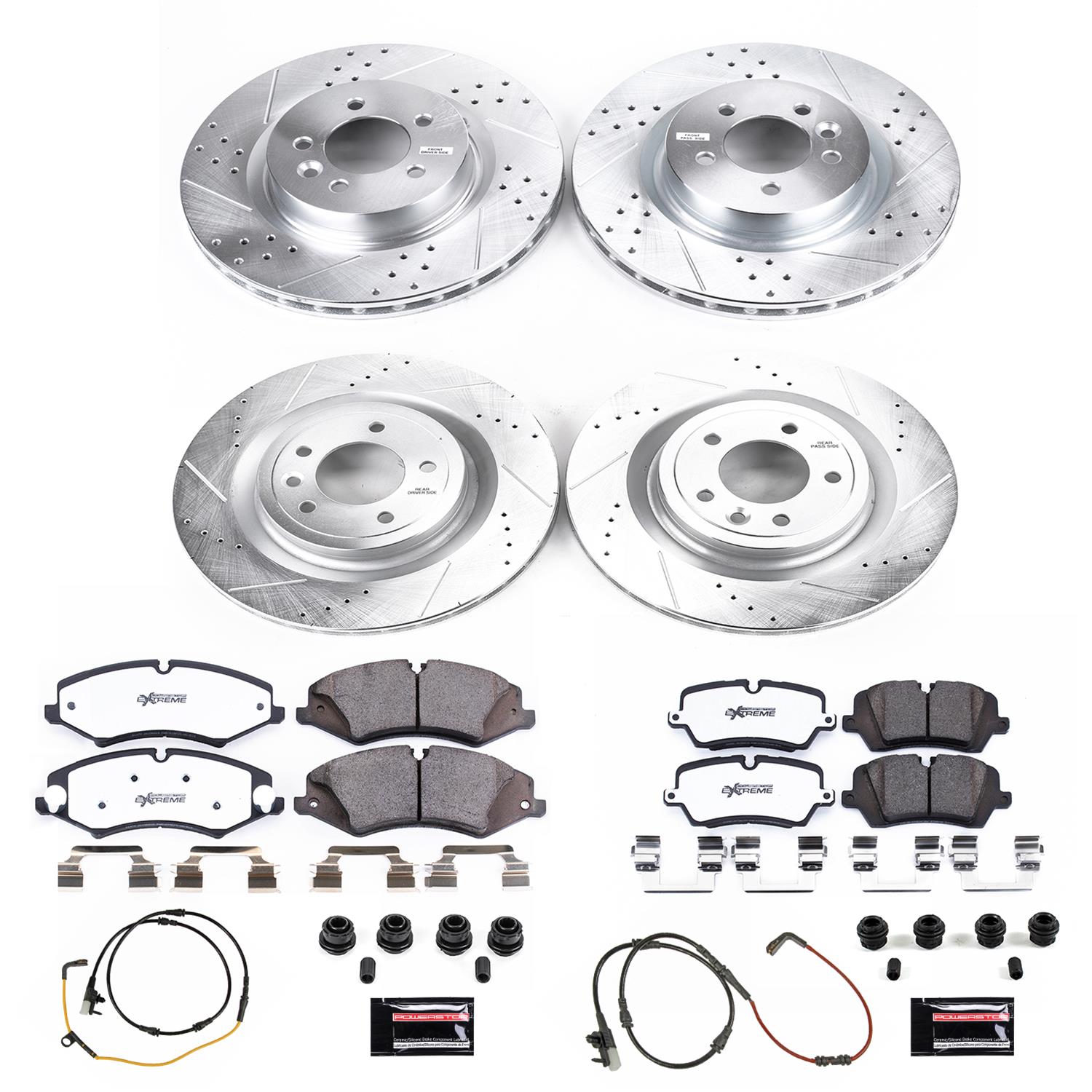 Power Stop 2017 Land Rover Discovery Front & Rear Z36 Truck & Tow Brake Kit (1x psbK7174-36, 1x psbK7079-36) thumbnail 3