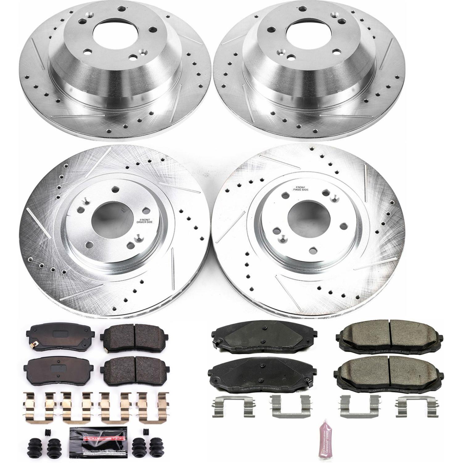 Power Stop K7286 Power Stop Z23 Evolution Sport Brake Upgrade Kits