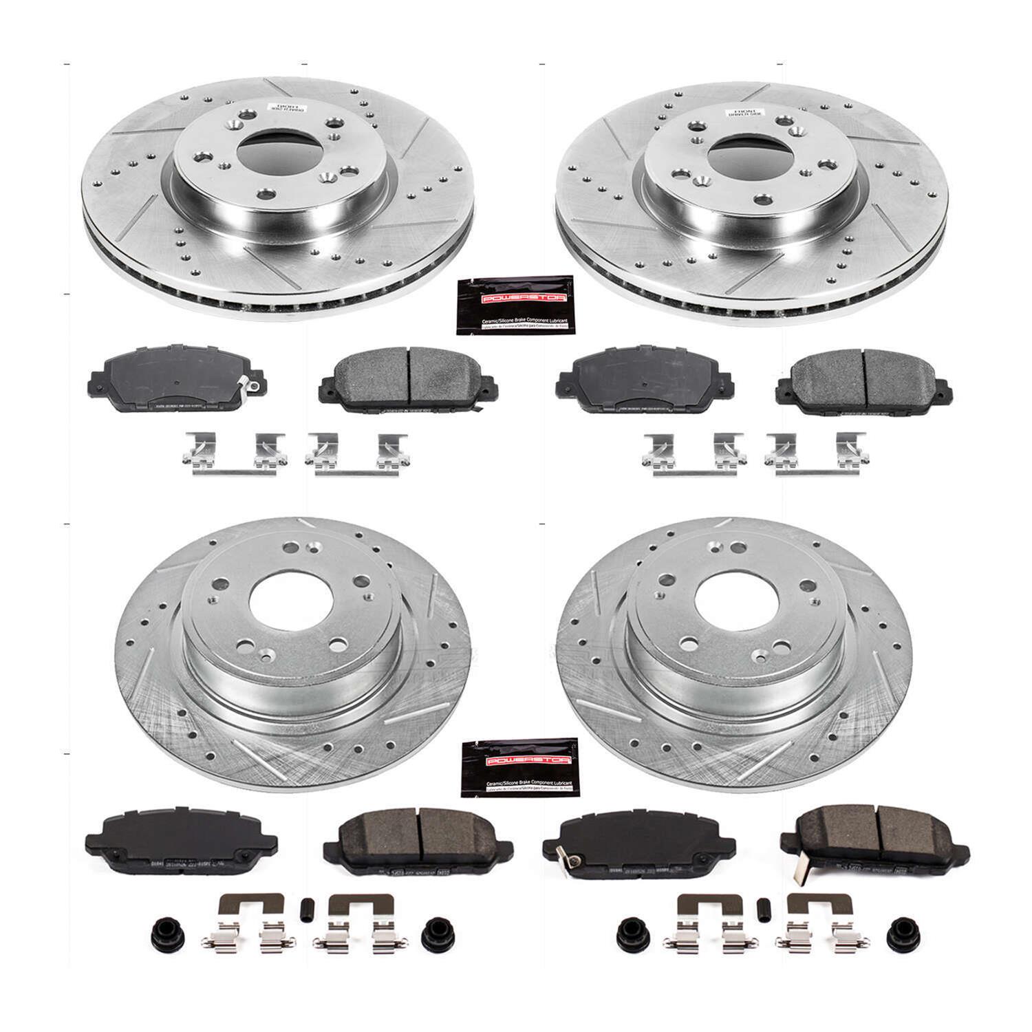 Power Stop 16-18 Honda HR-V Front & Rear Z23 Evolution Sport Brake Kit (1x psbK6777, 1x psbK7340) thumbnail 2