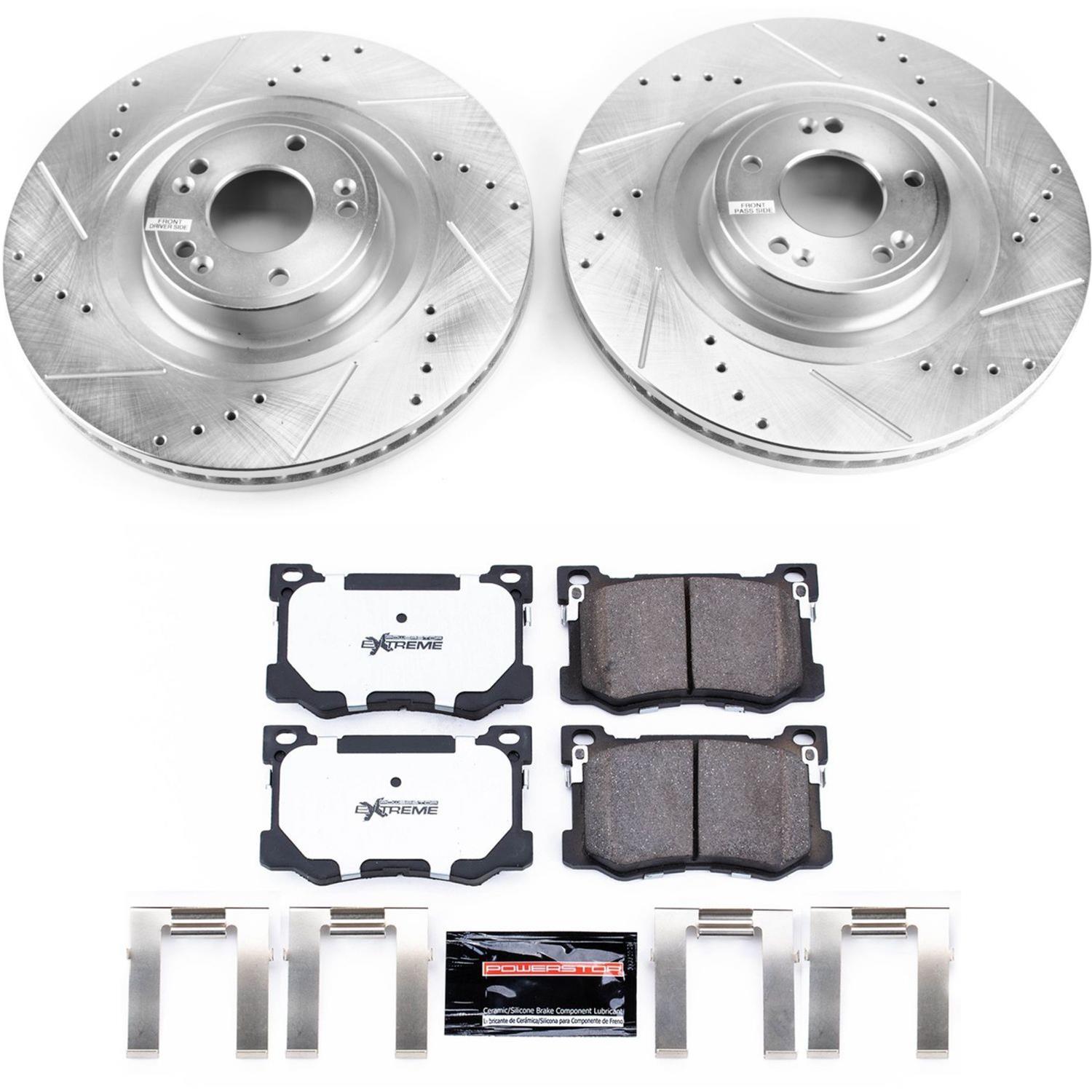 Power Stop 15-16 Hyundai Genesis Front & Rear Z26 Street Warrior Brake Kit (1x psbK5848-26, 1x psbK7371-26) thumbnail 5